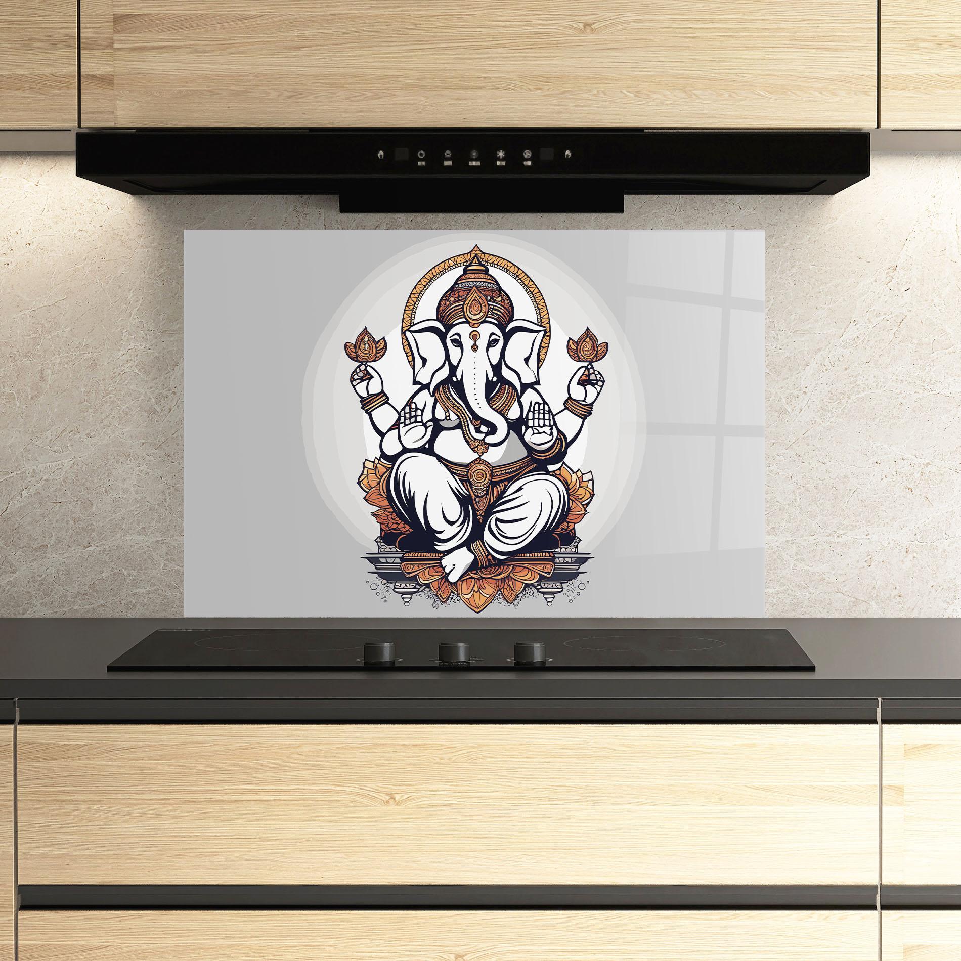 Panou Sticla Bucatarie Chaturthi Greys mockup 3