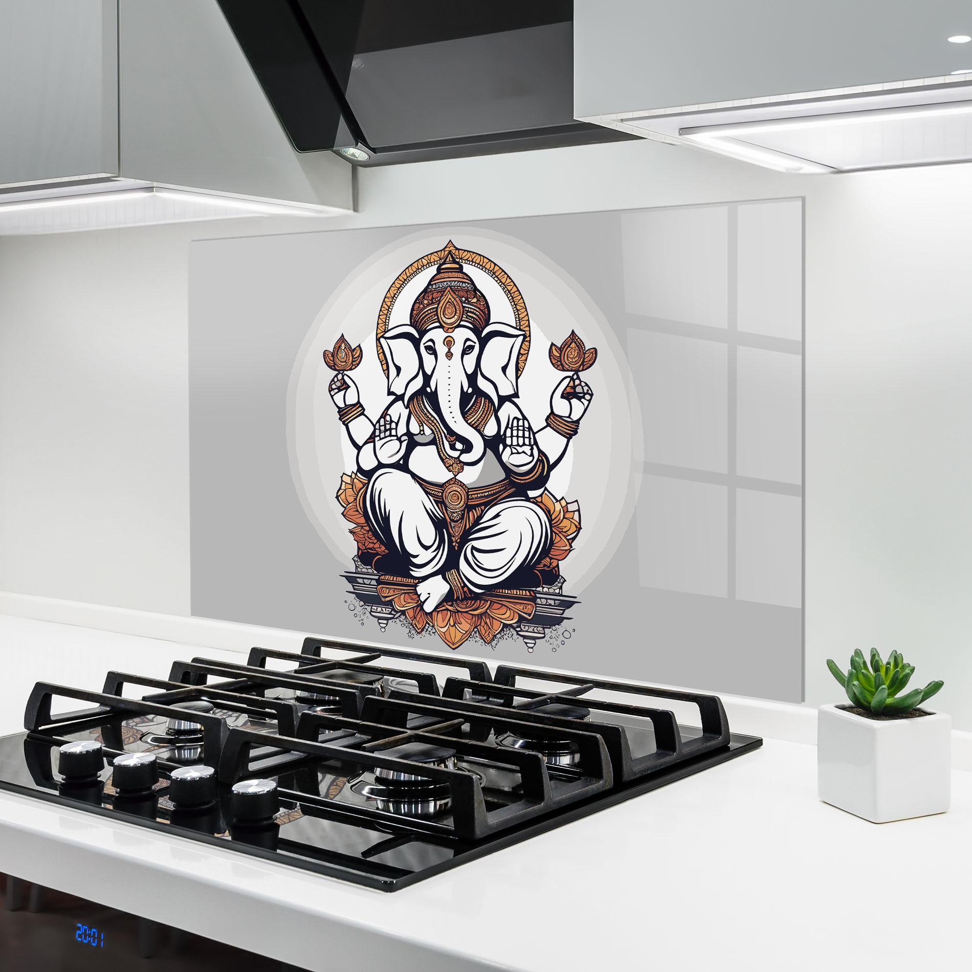 Panou Sticla Bucatarie Chaturthi Greys mockup 6