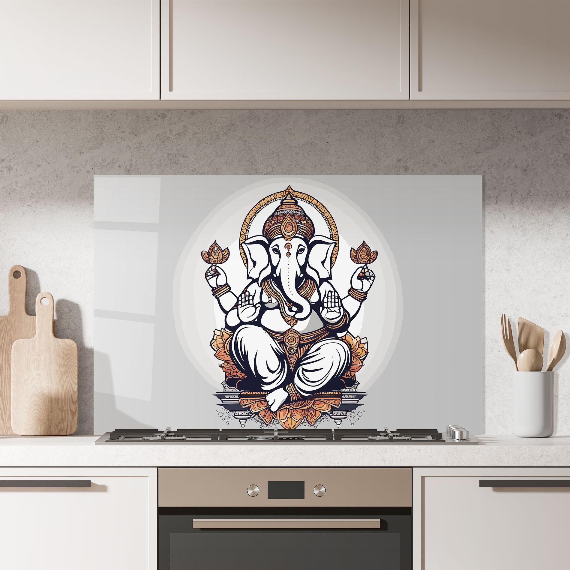 Panou Sticla Bucatarie Chaturthi Greys mockup 7