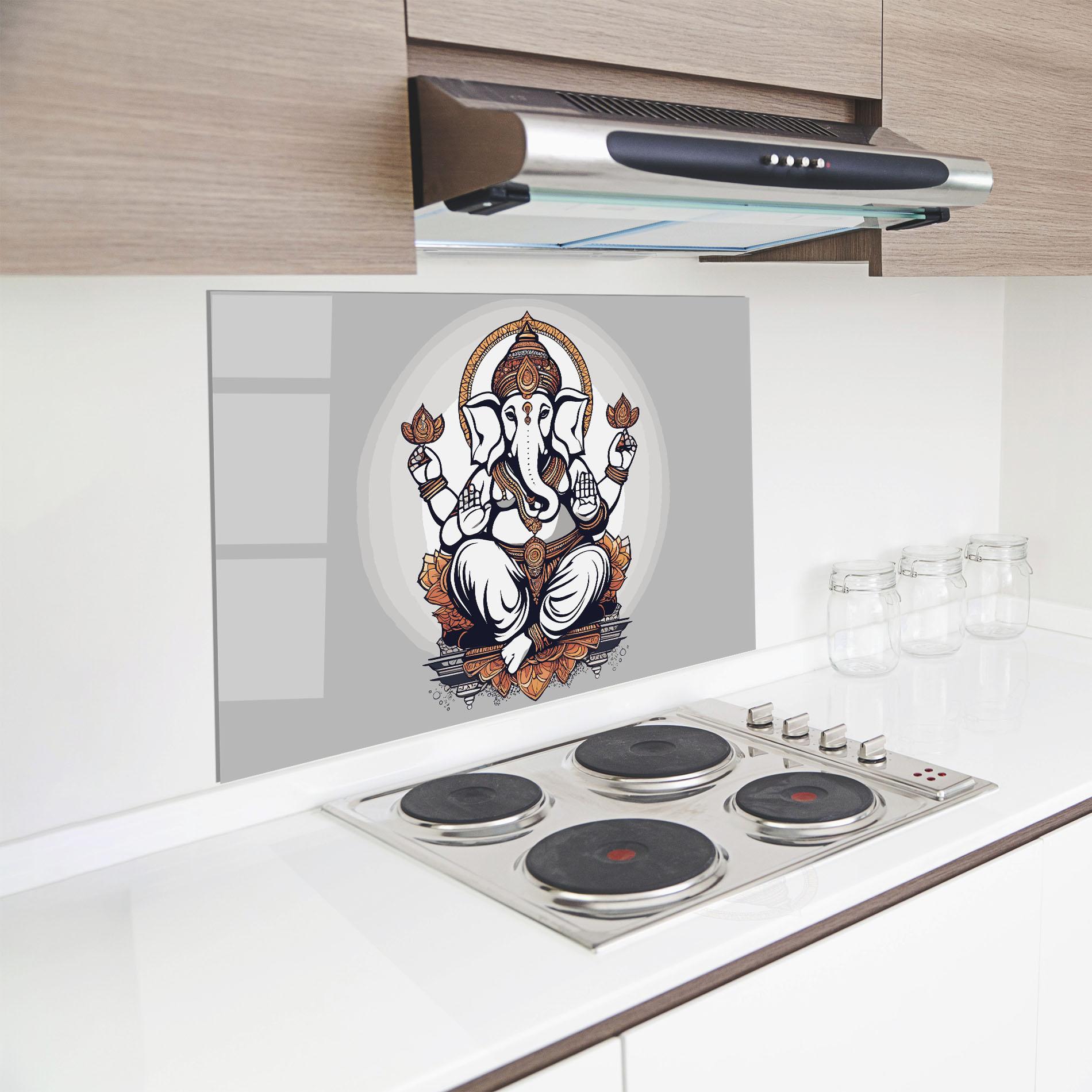 Panou Sticla Bucatarie Chaturthi Greys mockup 8