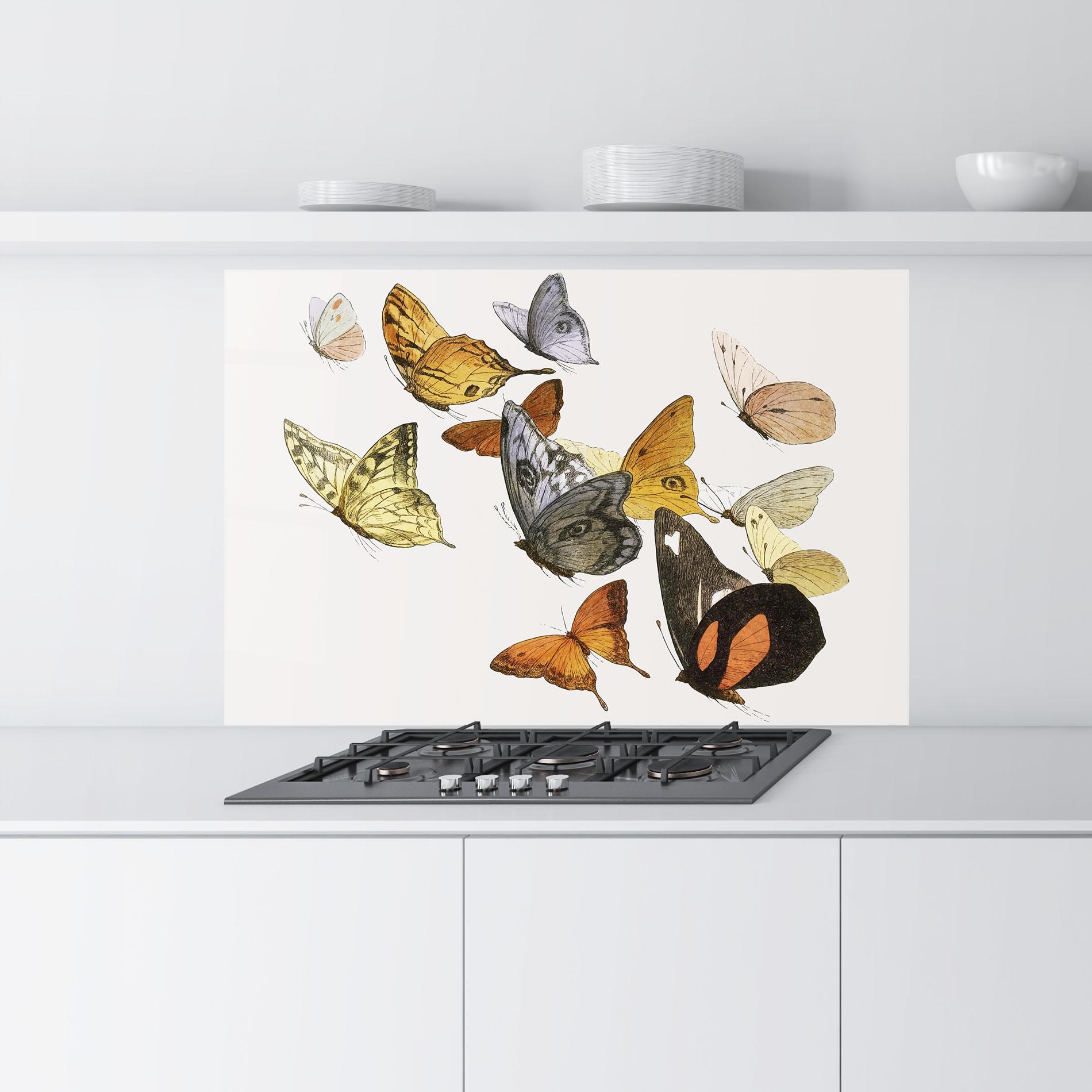 Panou Sticla Bucatarie Butterfly Floating mockup 9