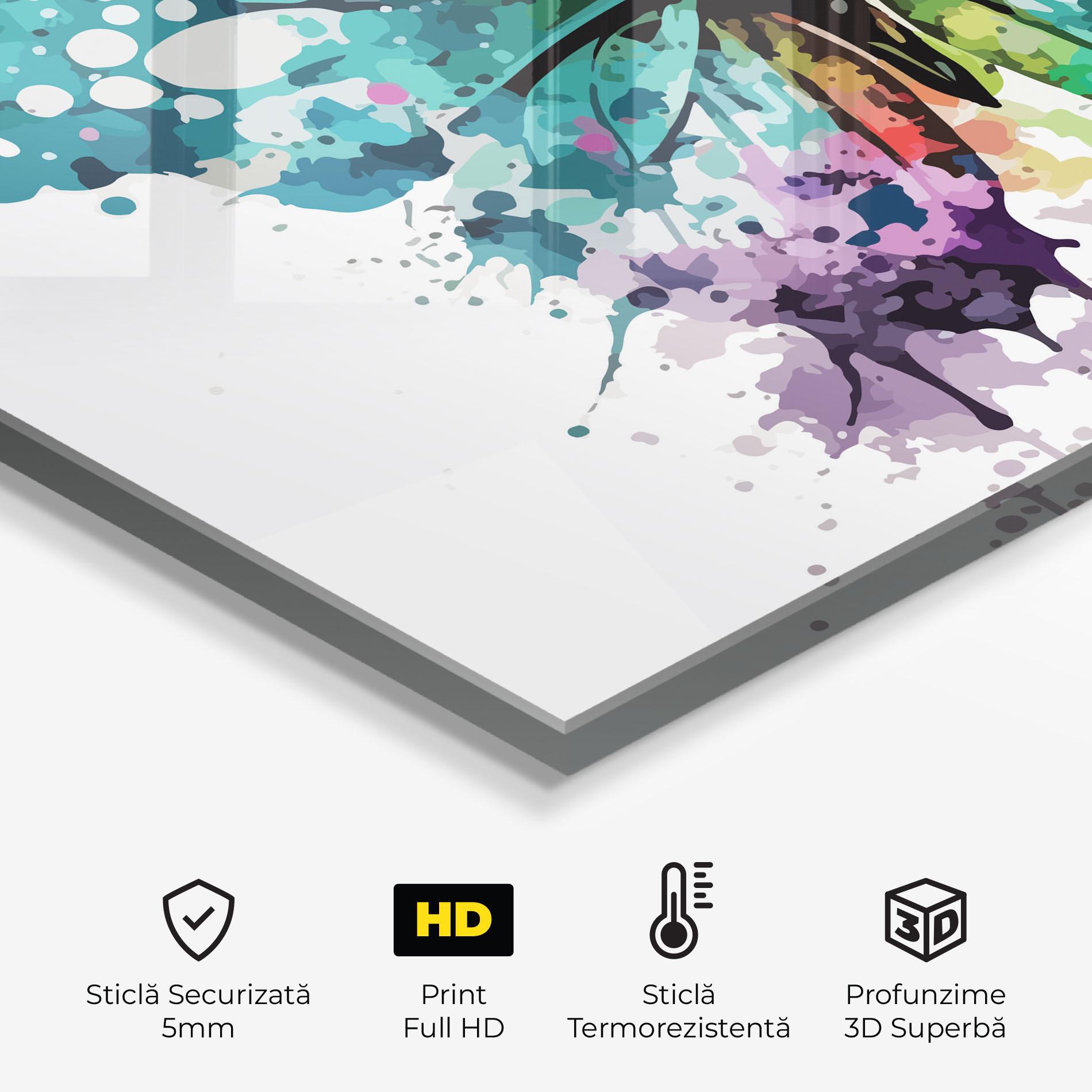 Panou Sticla Bucatarie Watercolor Pretty Butterfly mockup 2