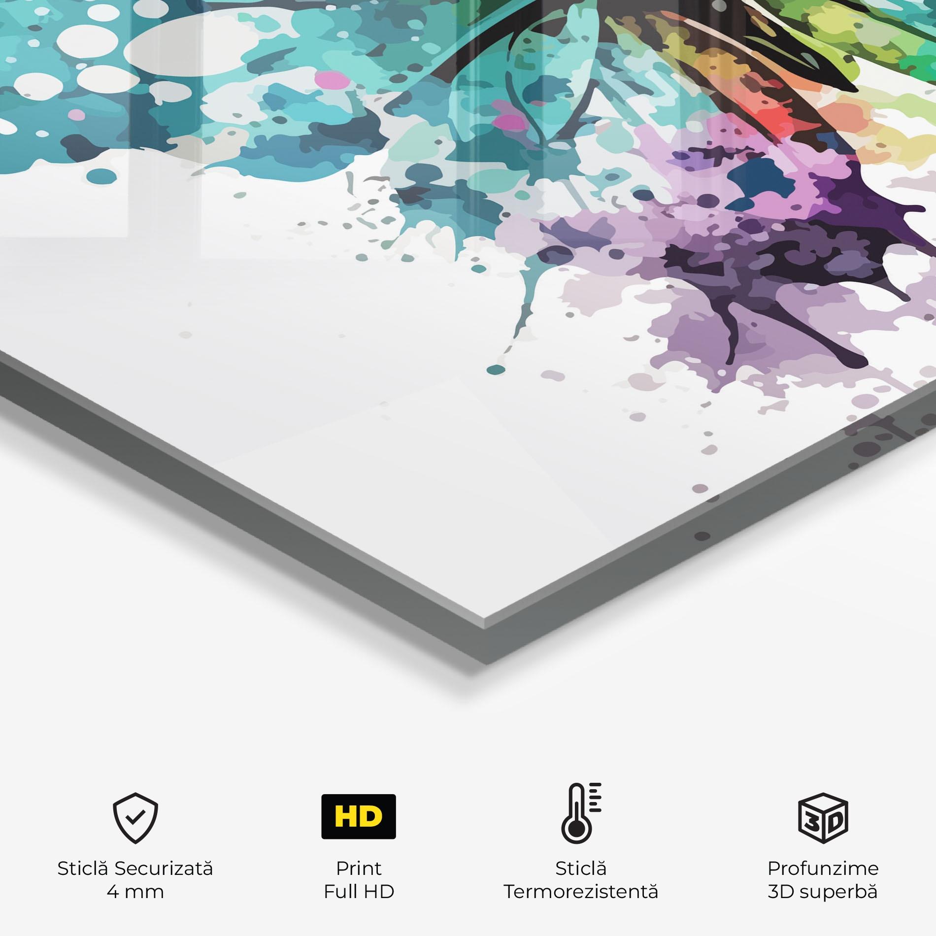 Panou Sticla Bucatarie Watercolor Pretty Butterfly mockup 2