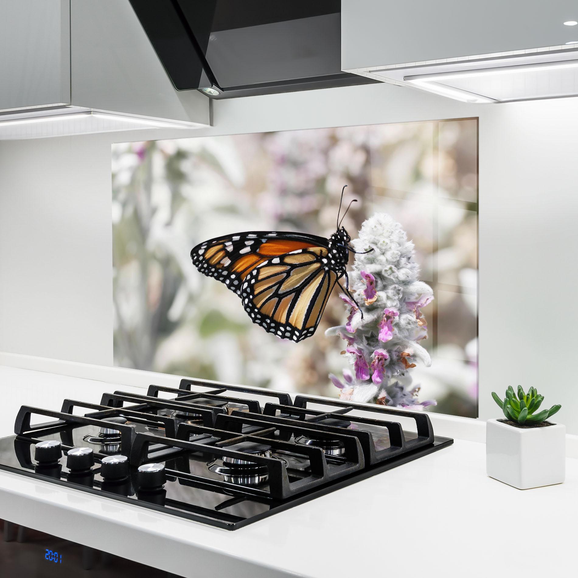 Panou Sticla Bucatarie Beauty Butterfly mockup 6