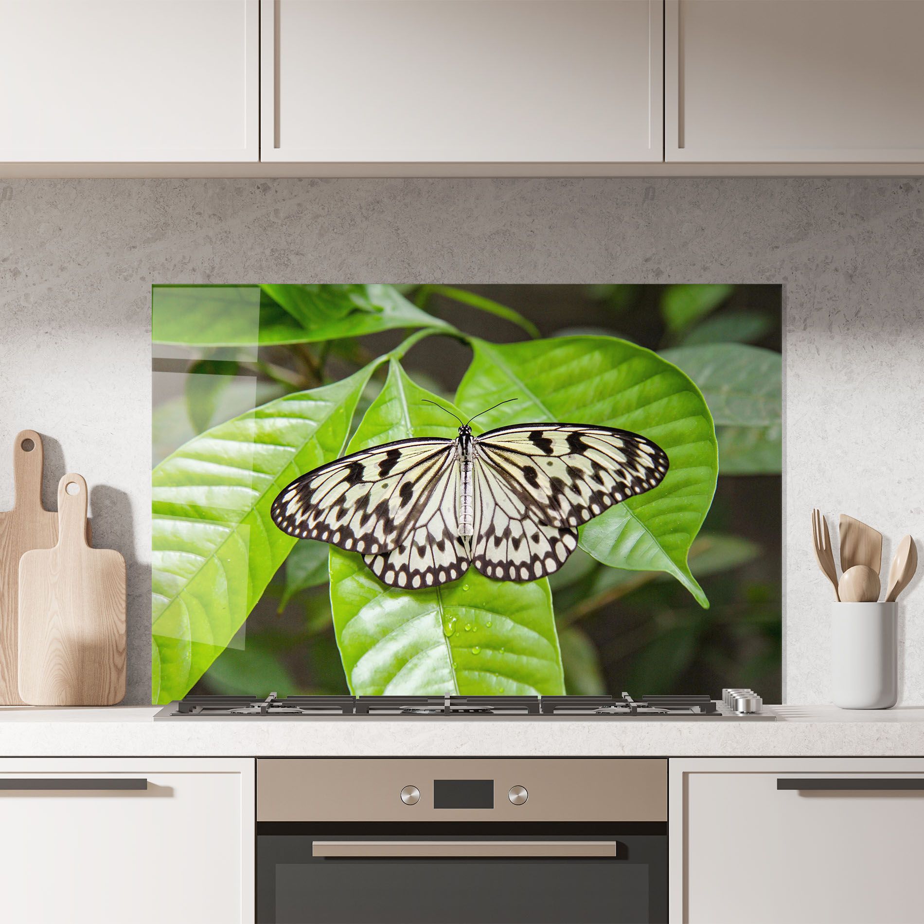 Beautiful White Butterfly mockup 7