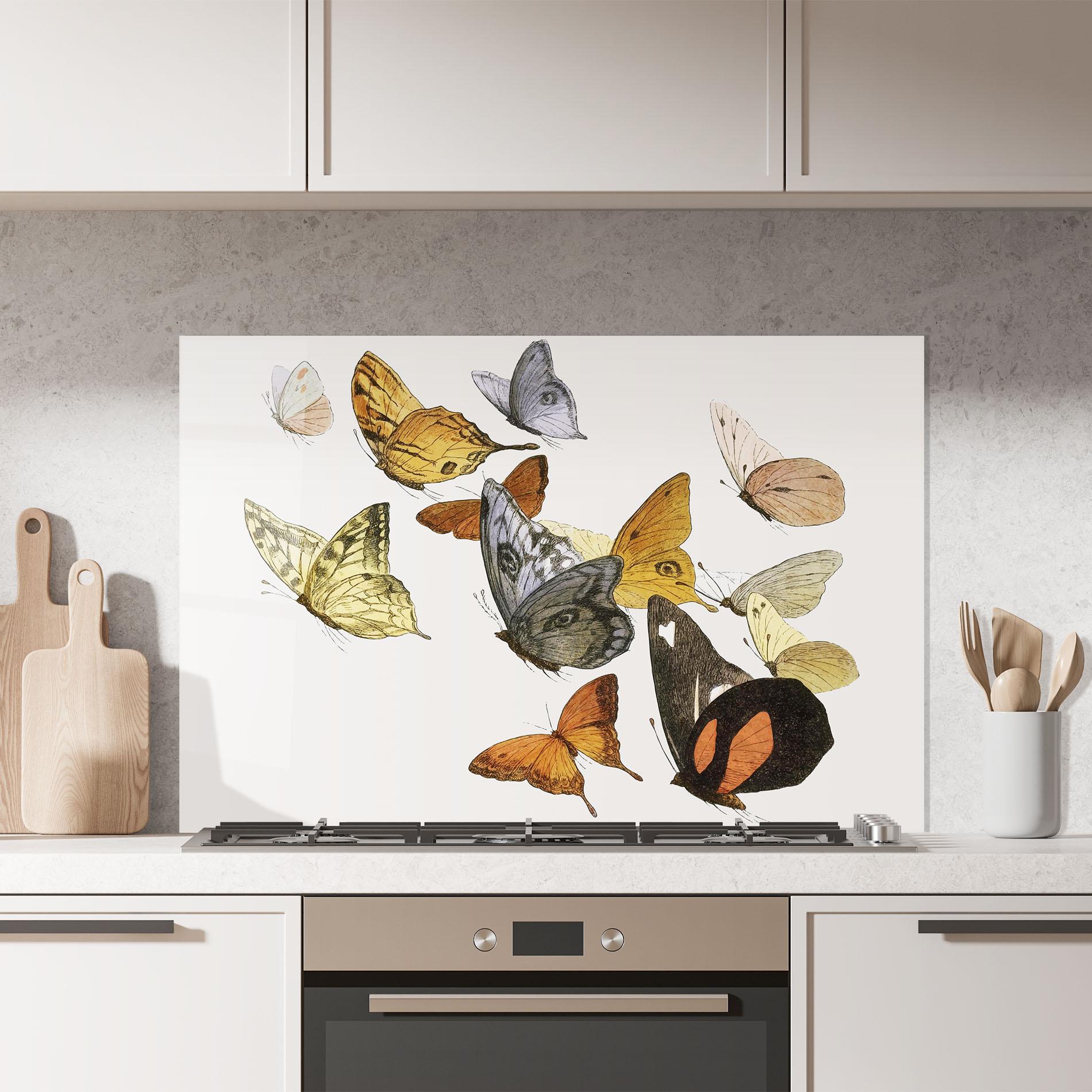 Panou Sticla Bucatarie Butterfly Floating mockup 7