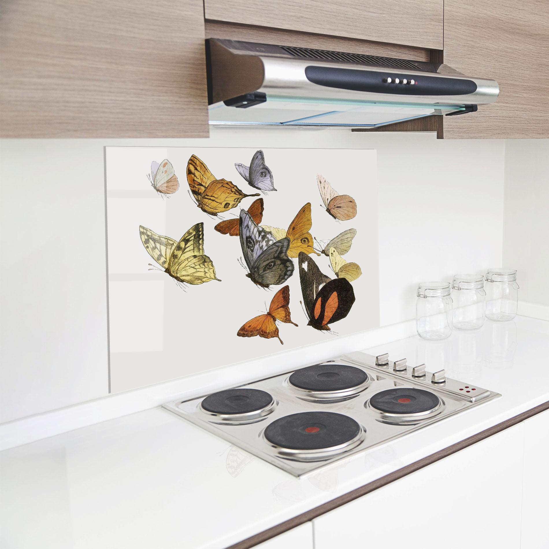 Panou Sticla Bucatarie Butterfly Floating mockup 8
