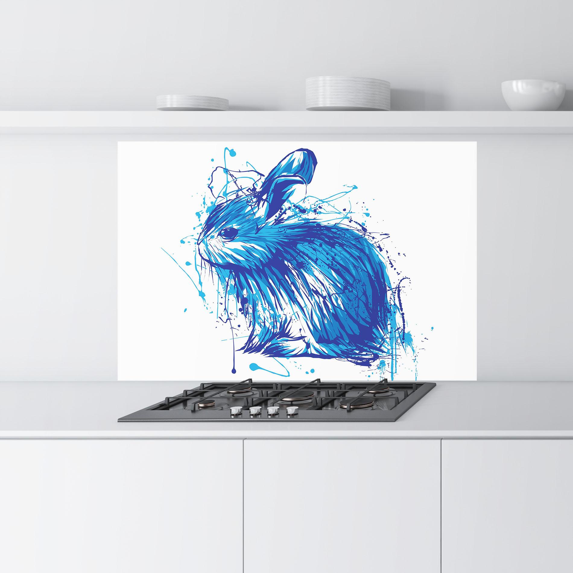 Panou Sticla Bucatarie Blue Bunny mockup 9