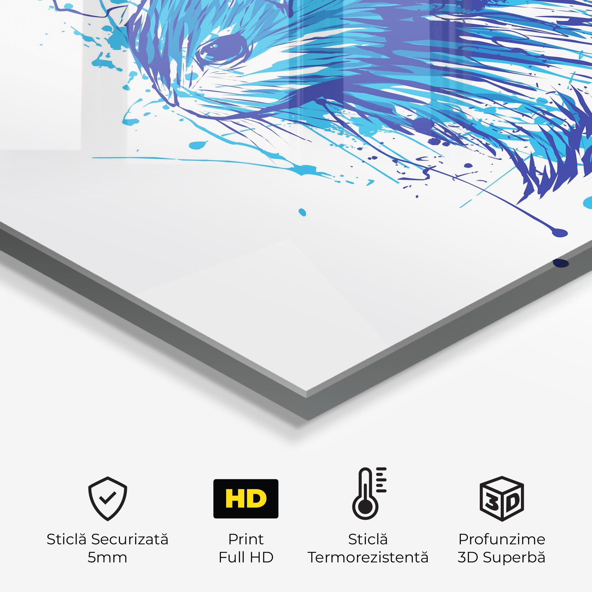 Panou Sticla Bucatarie Blue Bunny mockup 2