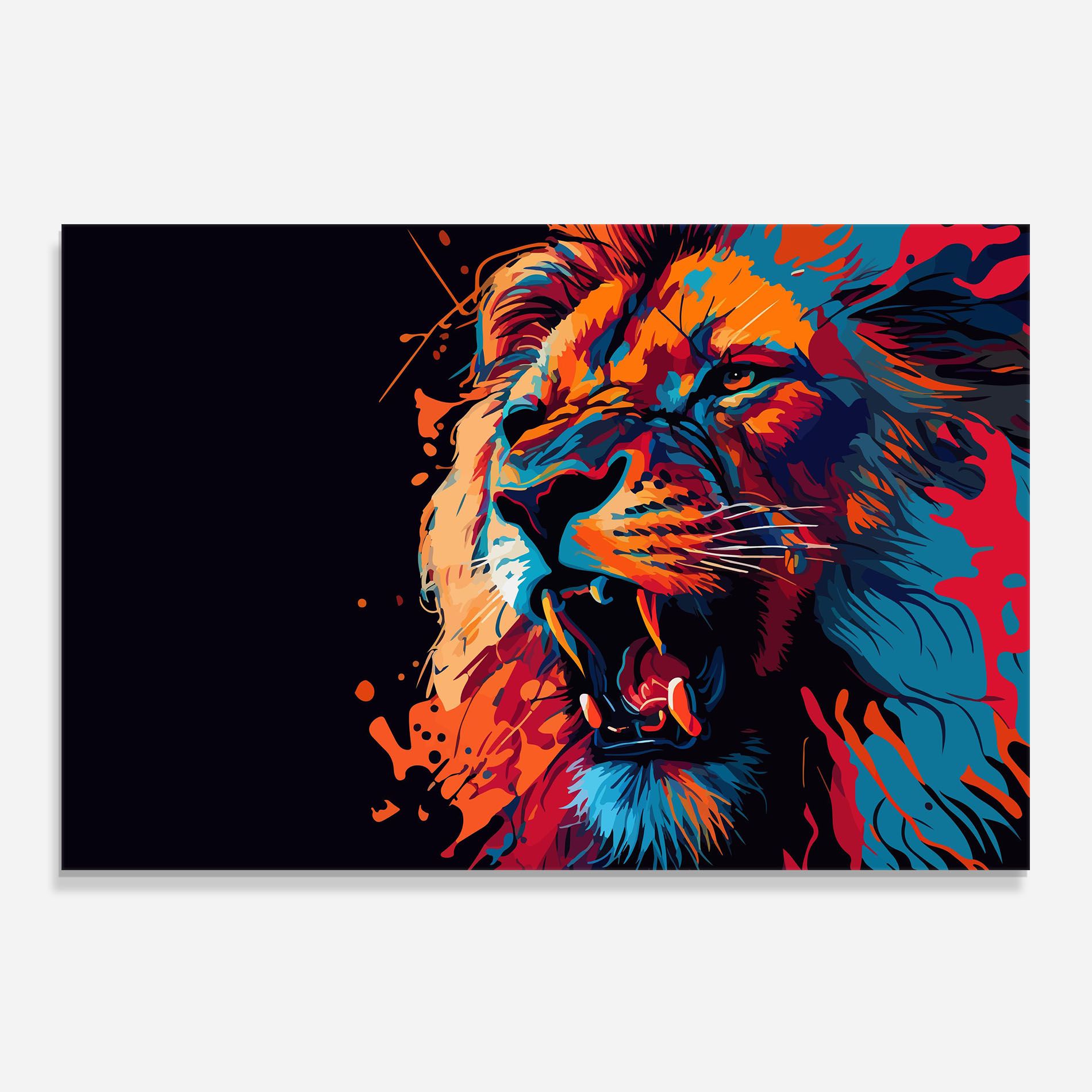 Orange Red Lion mockup 0