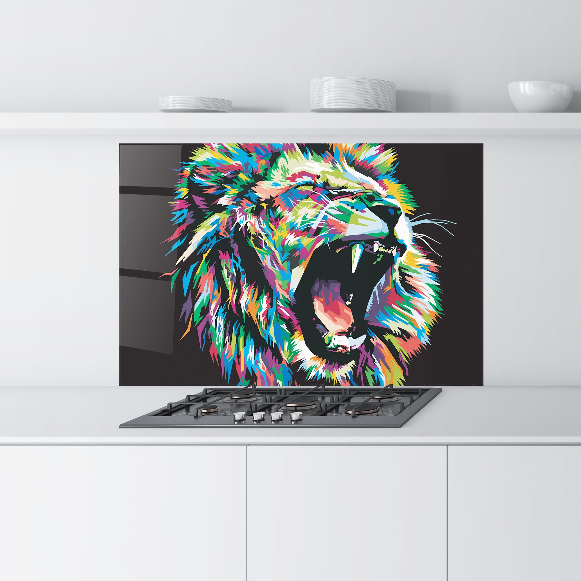 Green Blue Lion mockup 9