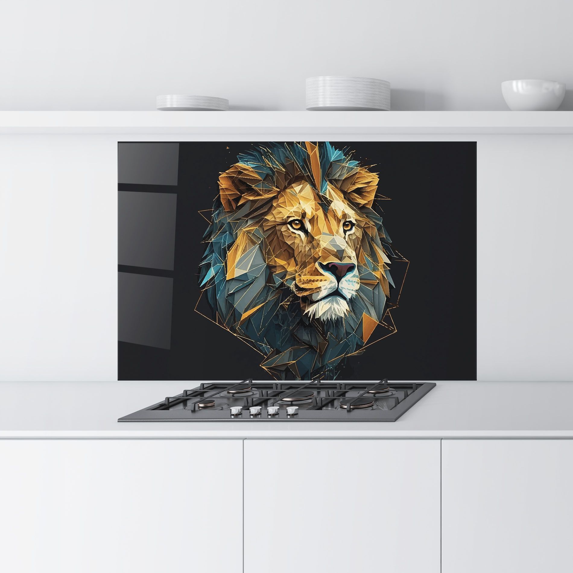 Lion On Grey mockup 9