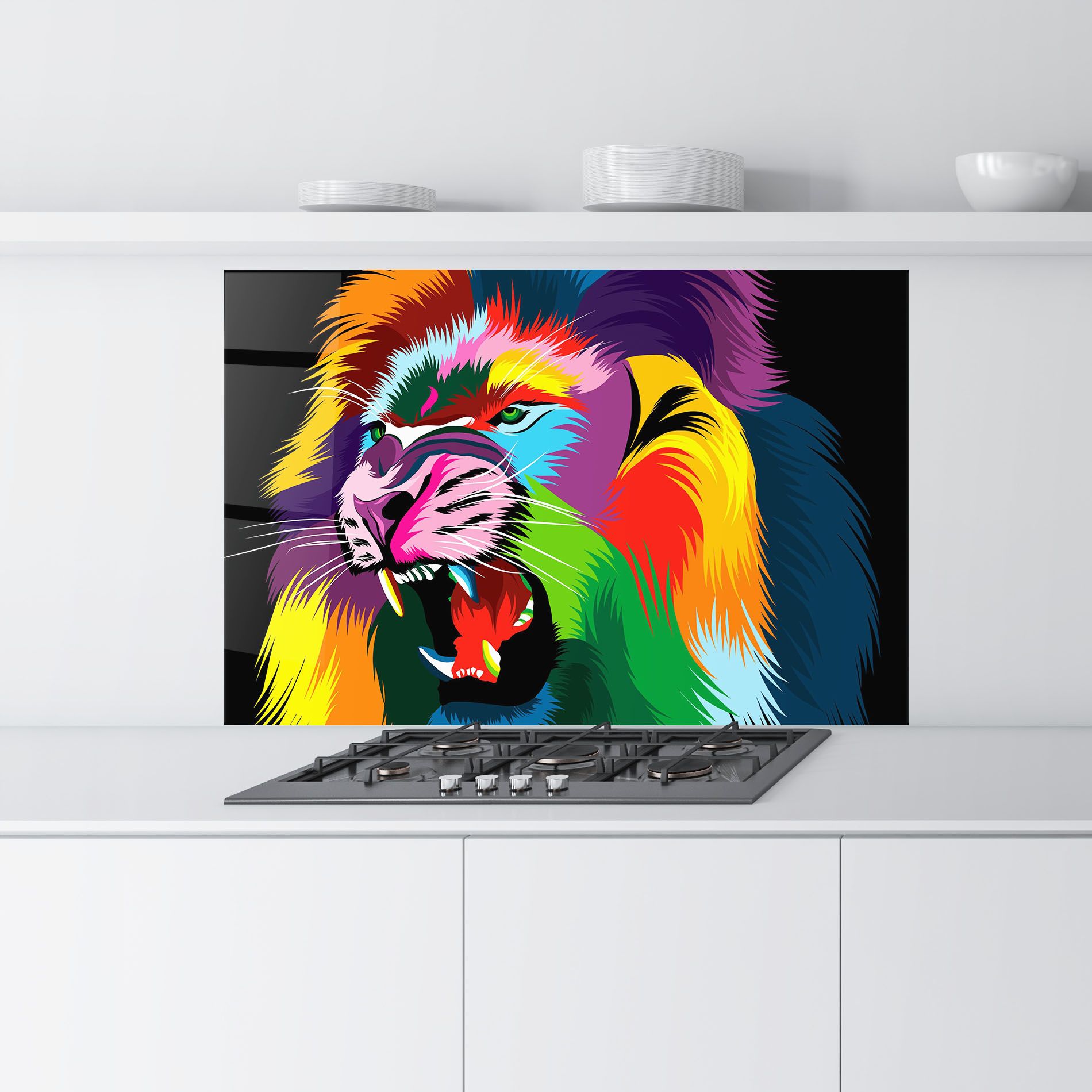 Lion Vibrant Color mockup 9