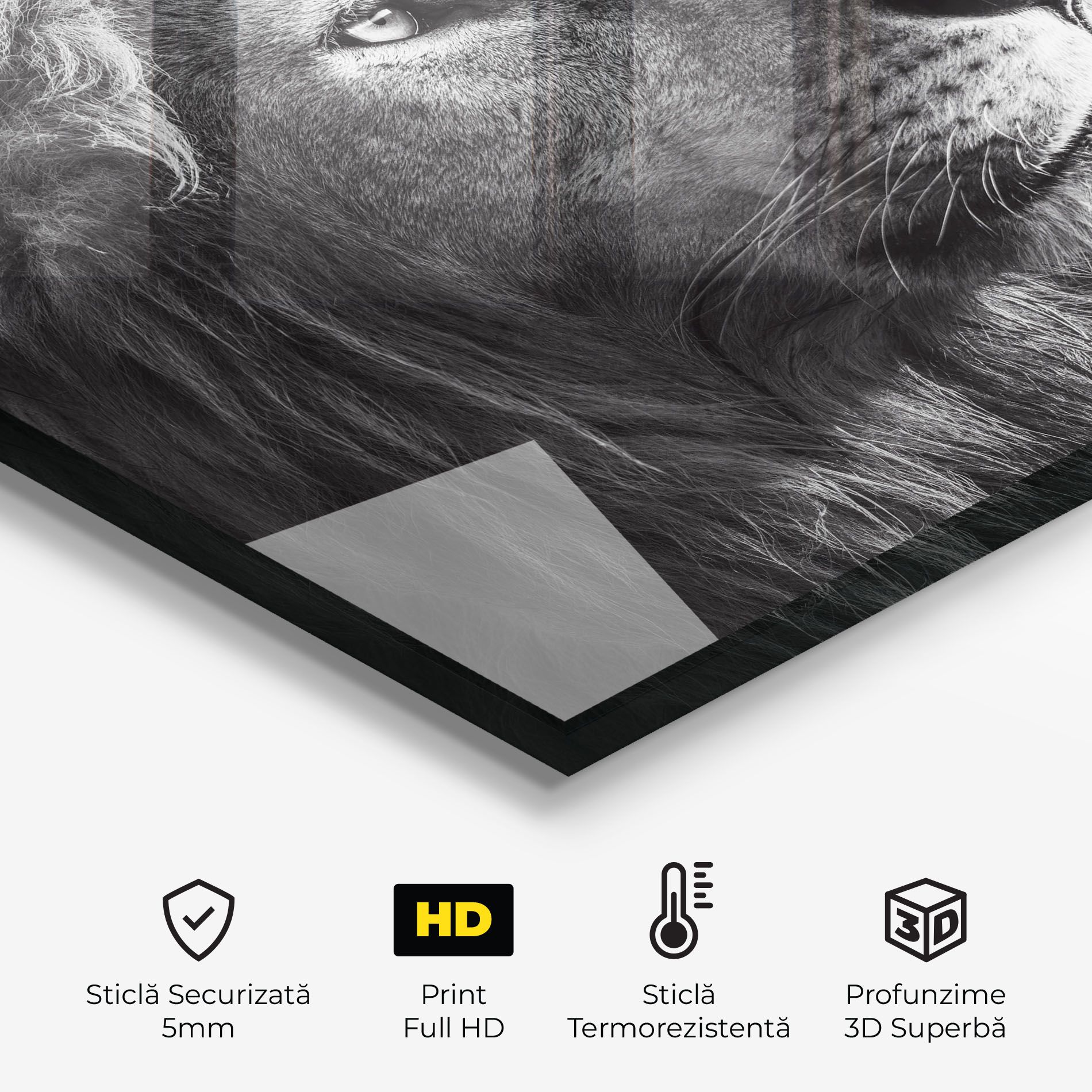 Grey Lion Head mockup 2