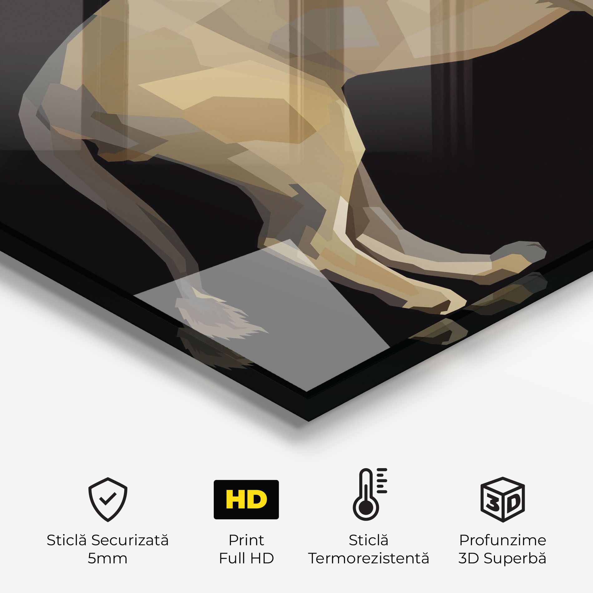 Lion Art On Black mockup 2