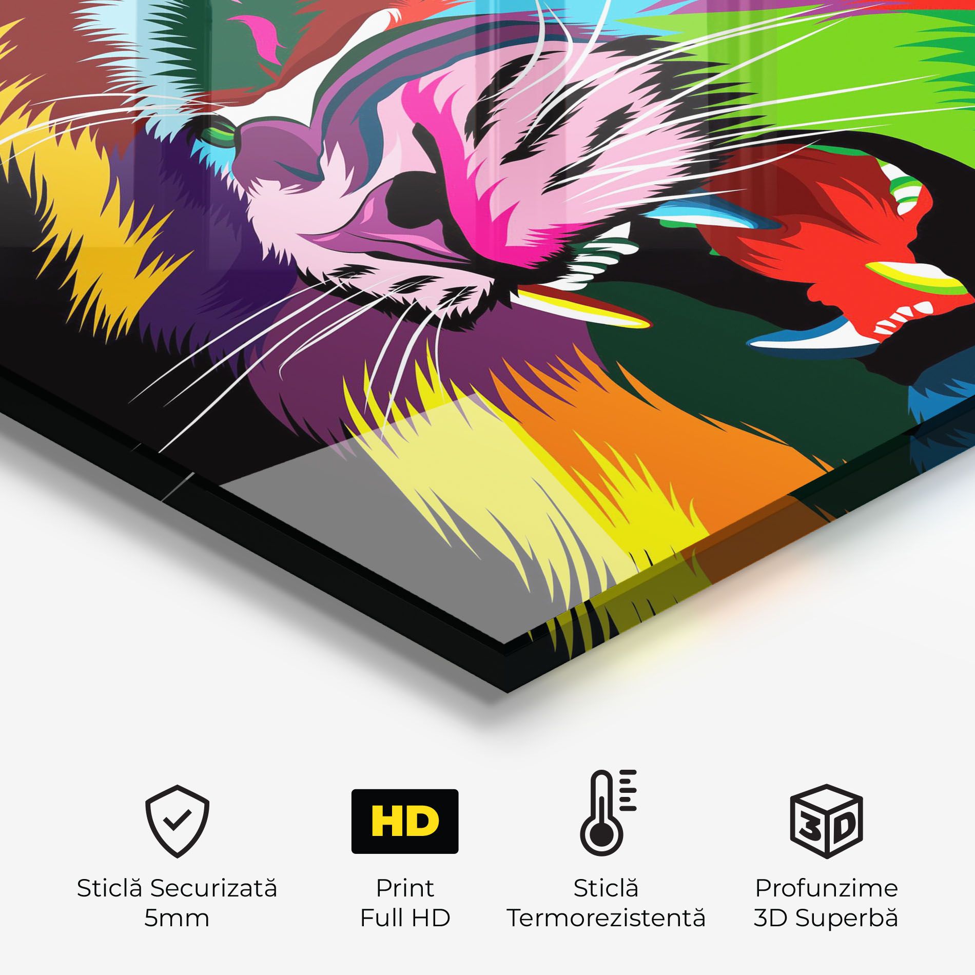 Lion Vibrant Color mockup 2
