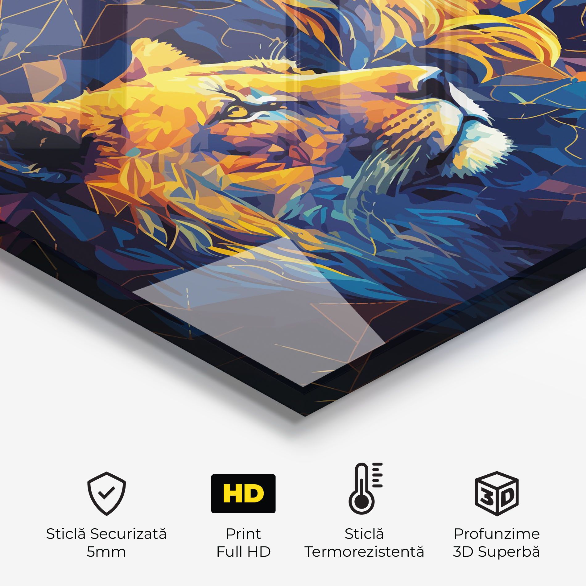 Orange Blue Lion mockup 2