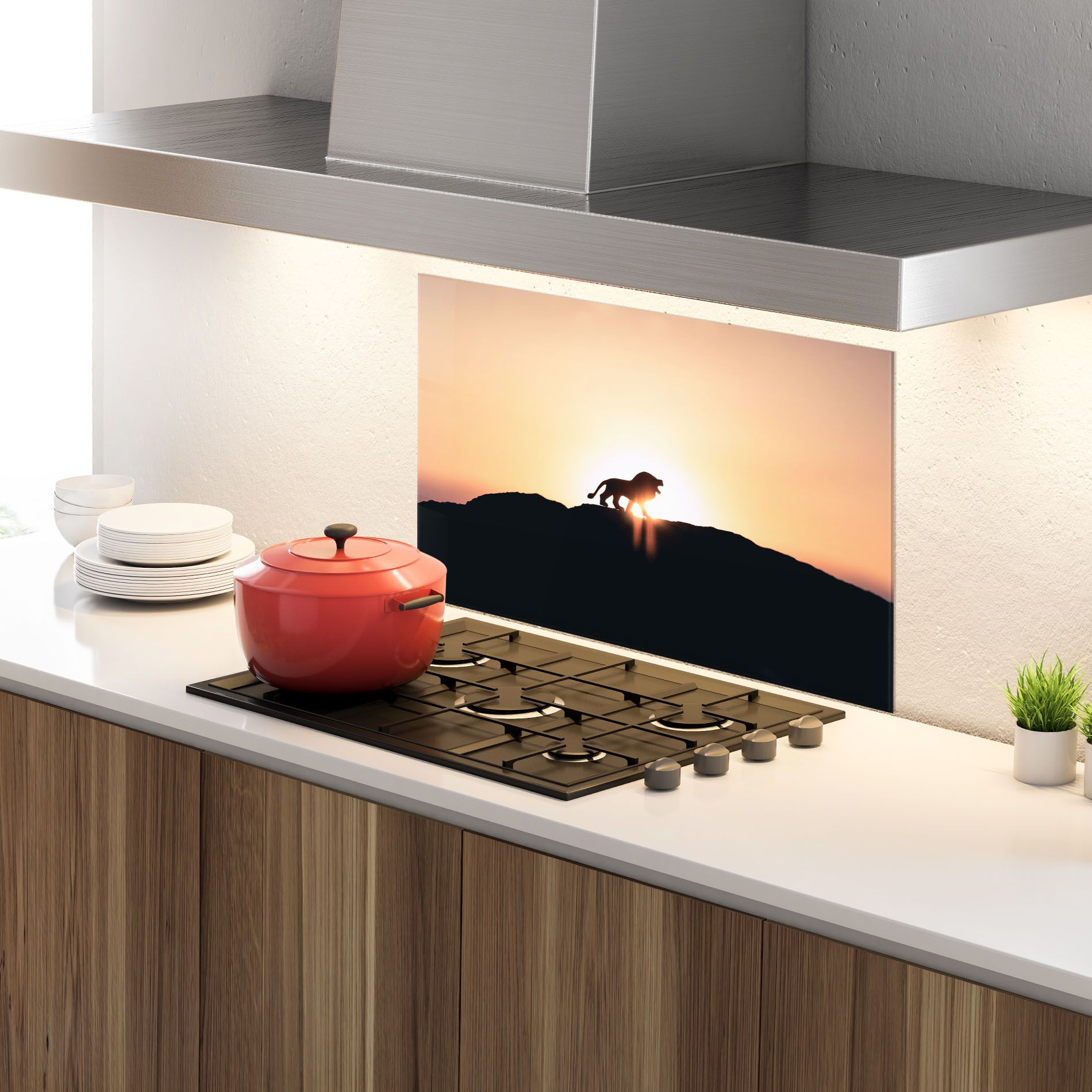 Lion Shilouette mockup 4