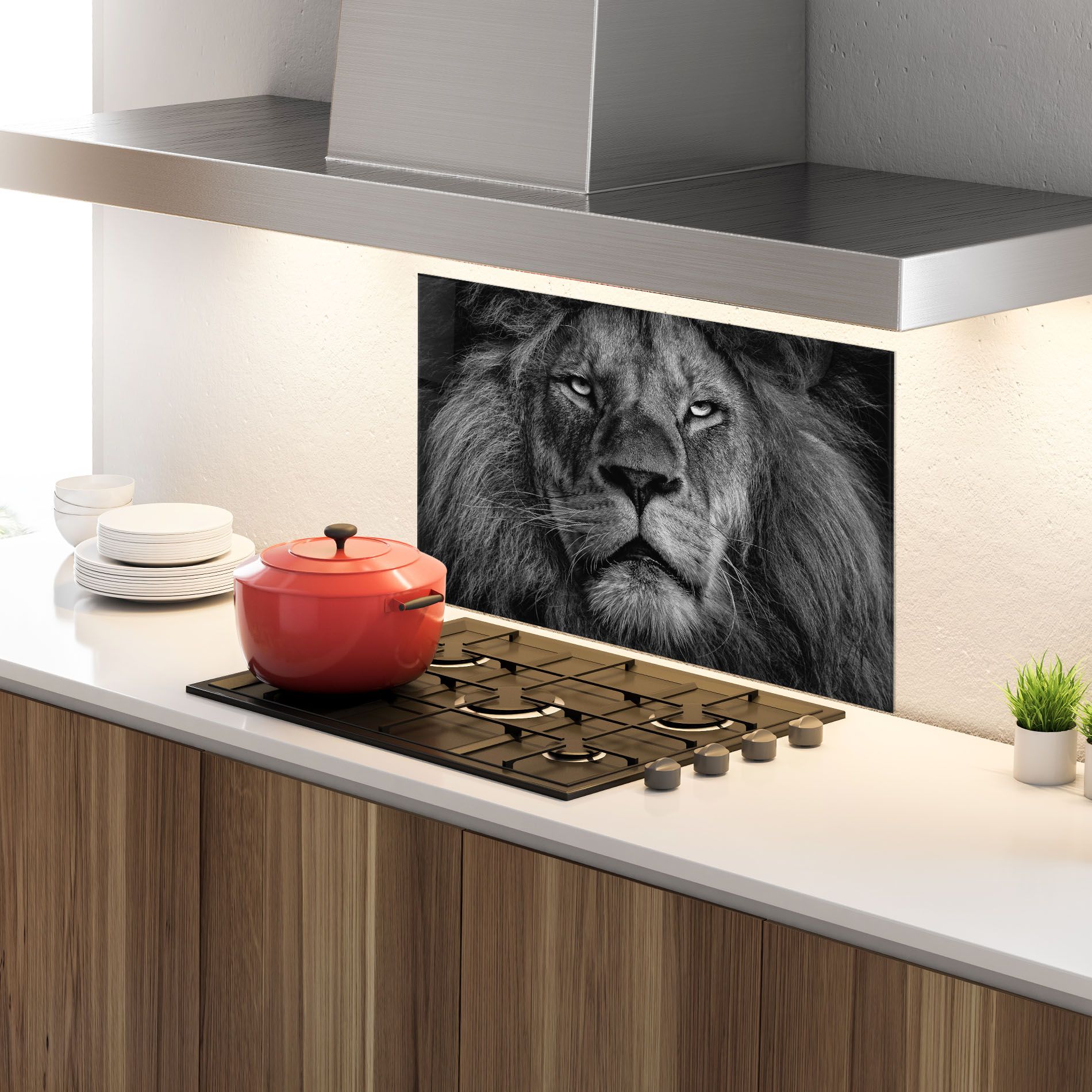 Powerful Male Lion mockup 4