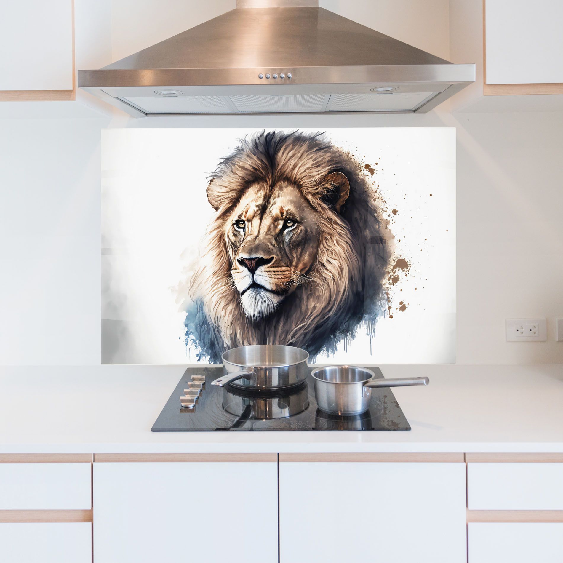 Lion Head Painting mockup 5