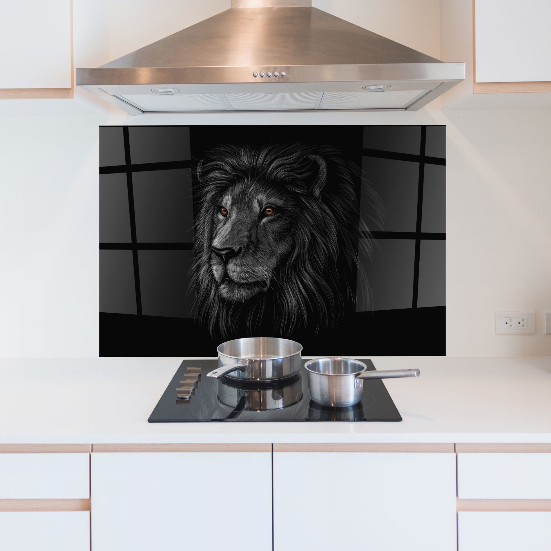 Lion In Shadow mockup 5