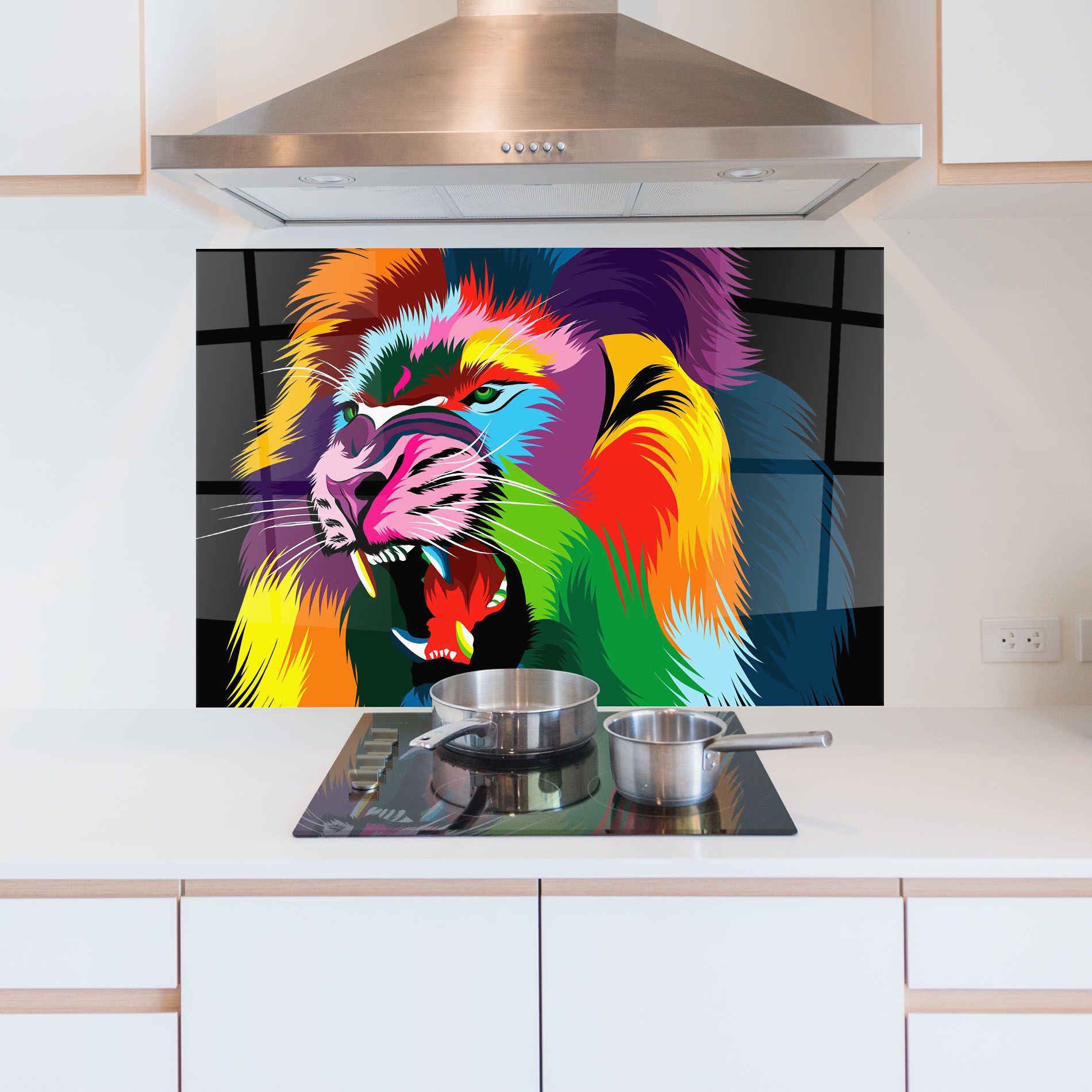 Lion Vibrant Color mockup 5