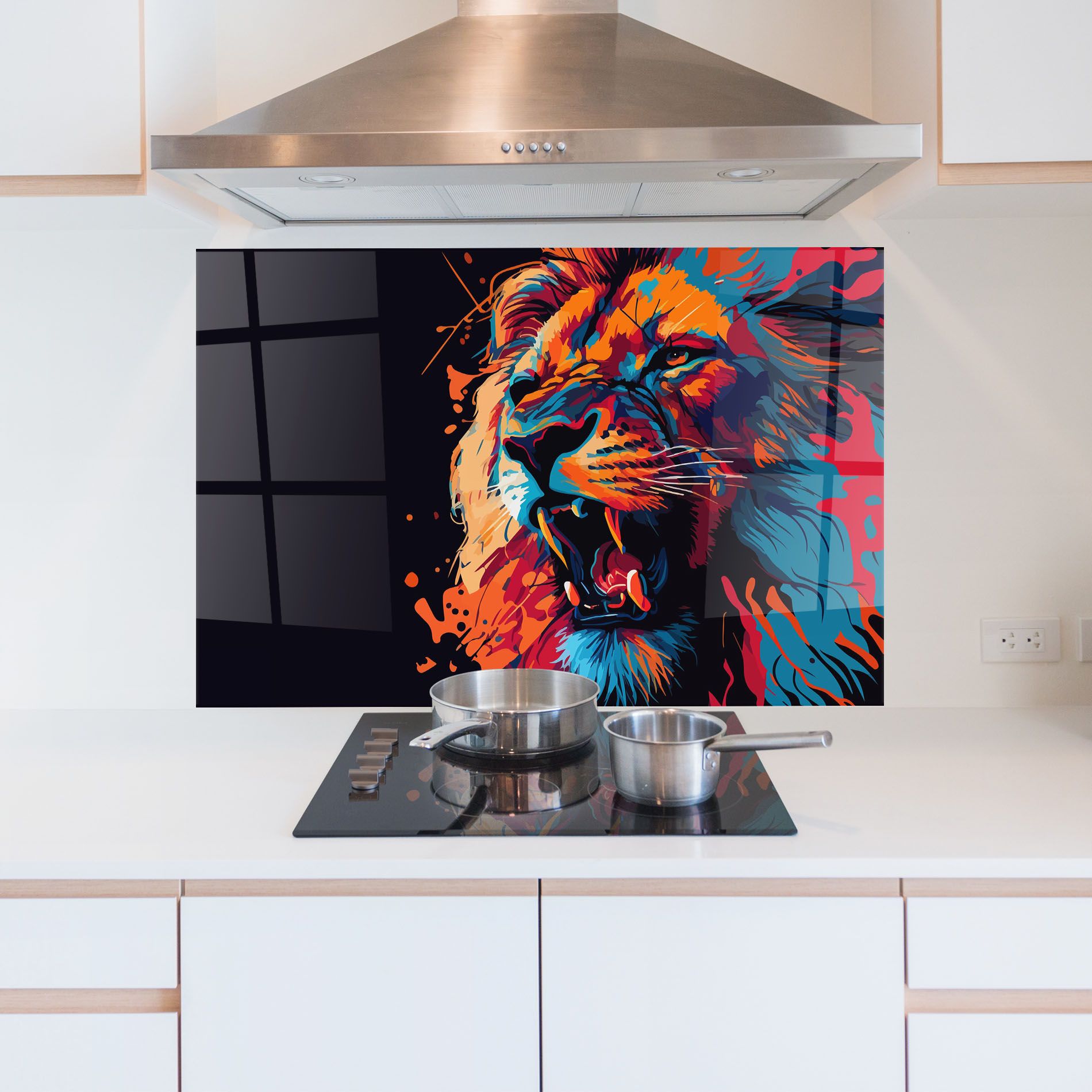 Orange Red Lion mockup 5