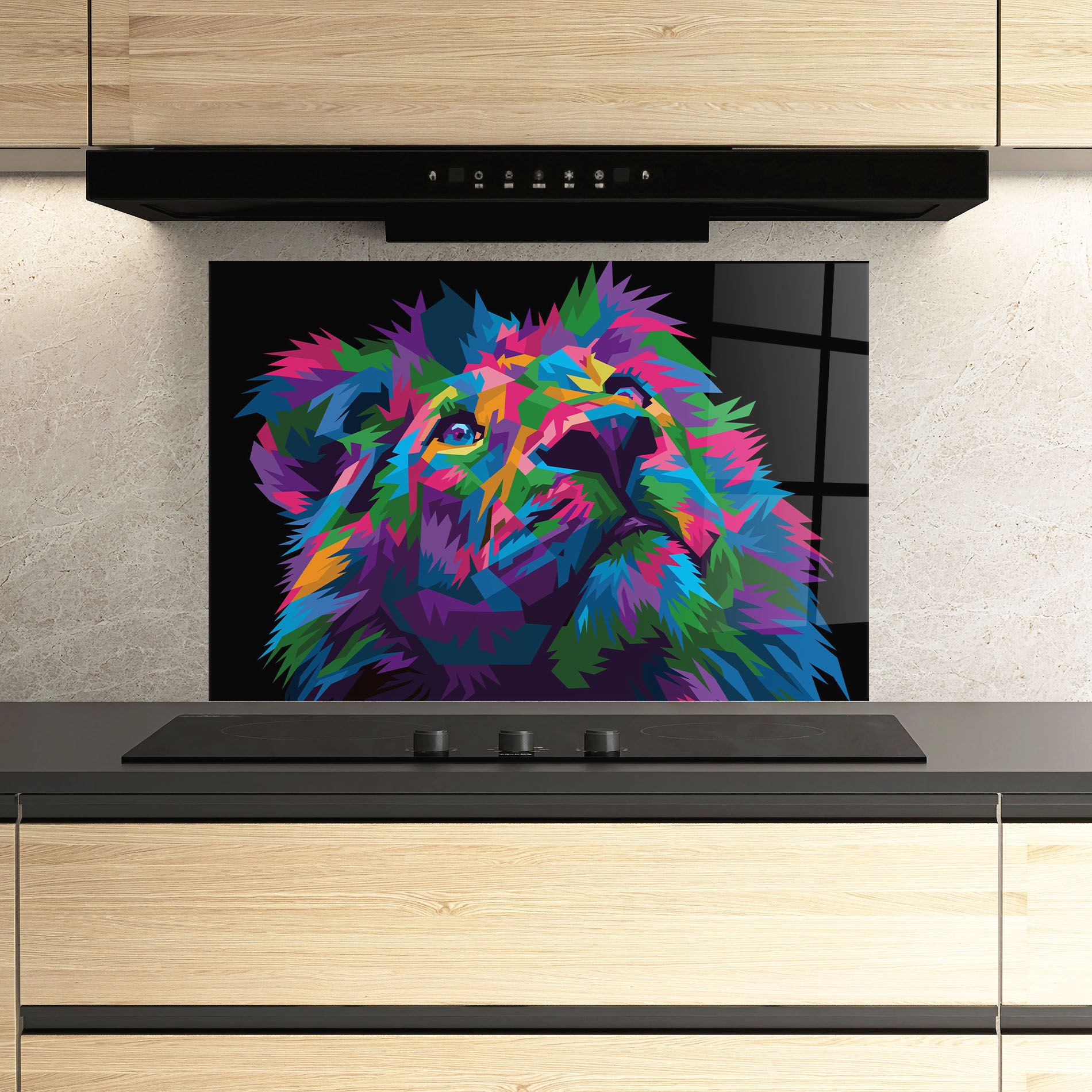 Cute Color Lion mockup 3