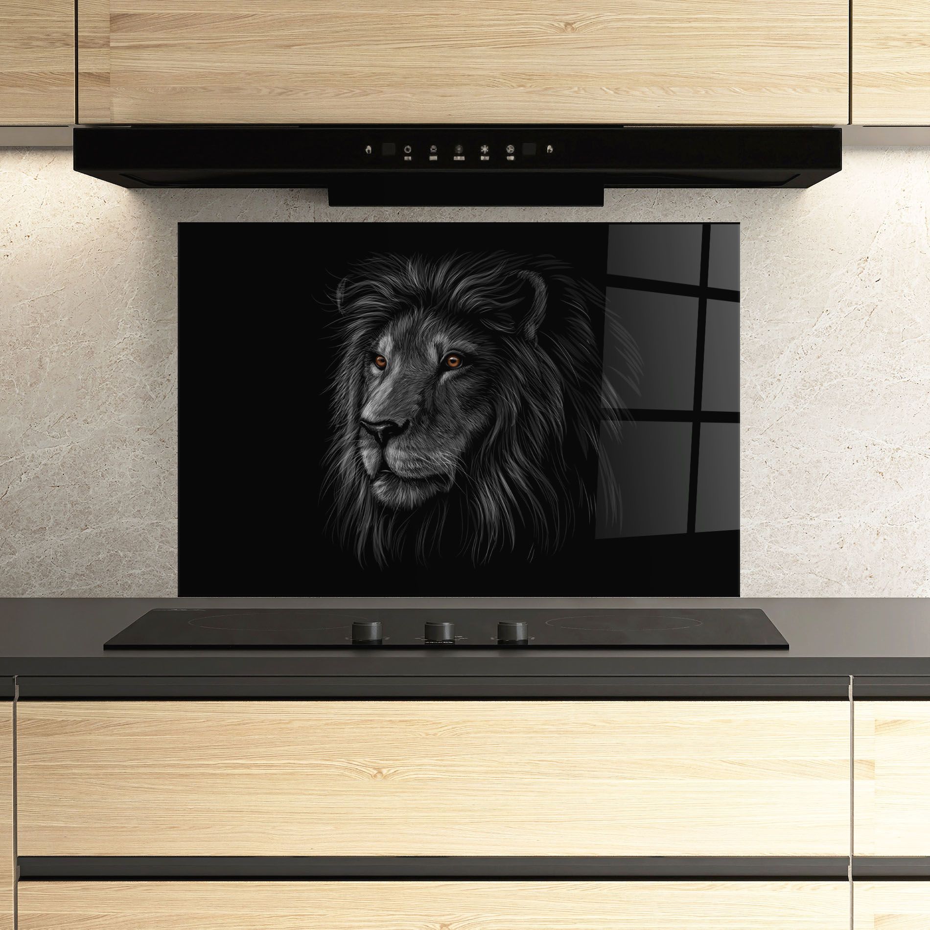 Lion In Shadow mockup 3