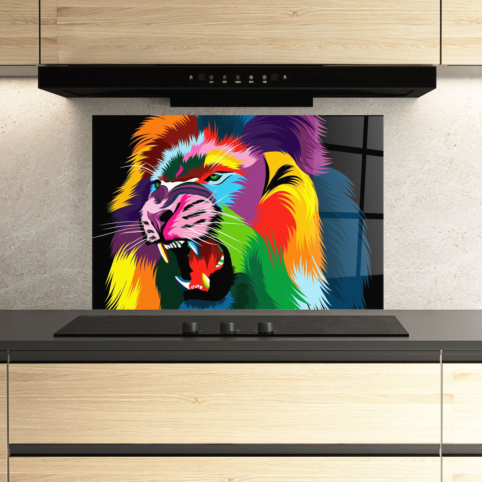 Lion Vibrant Color mockup 3