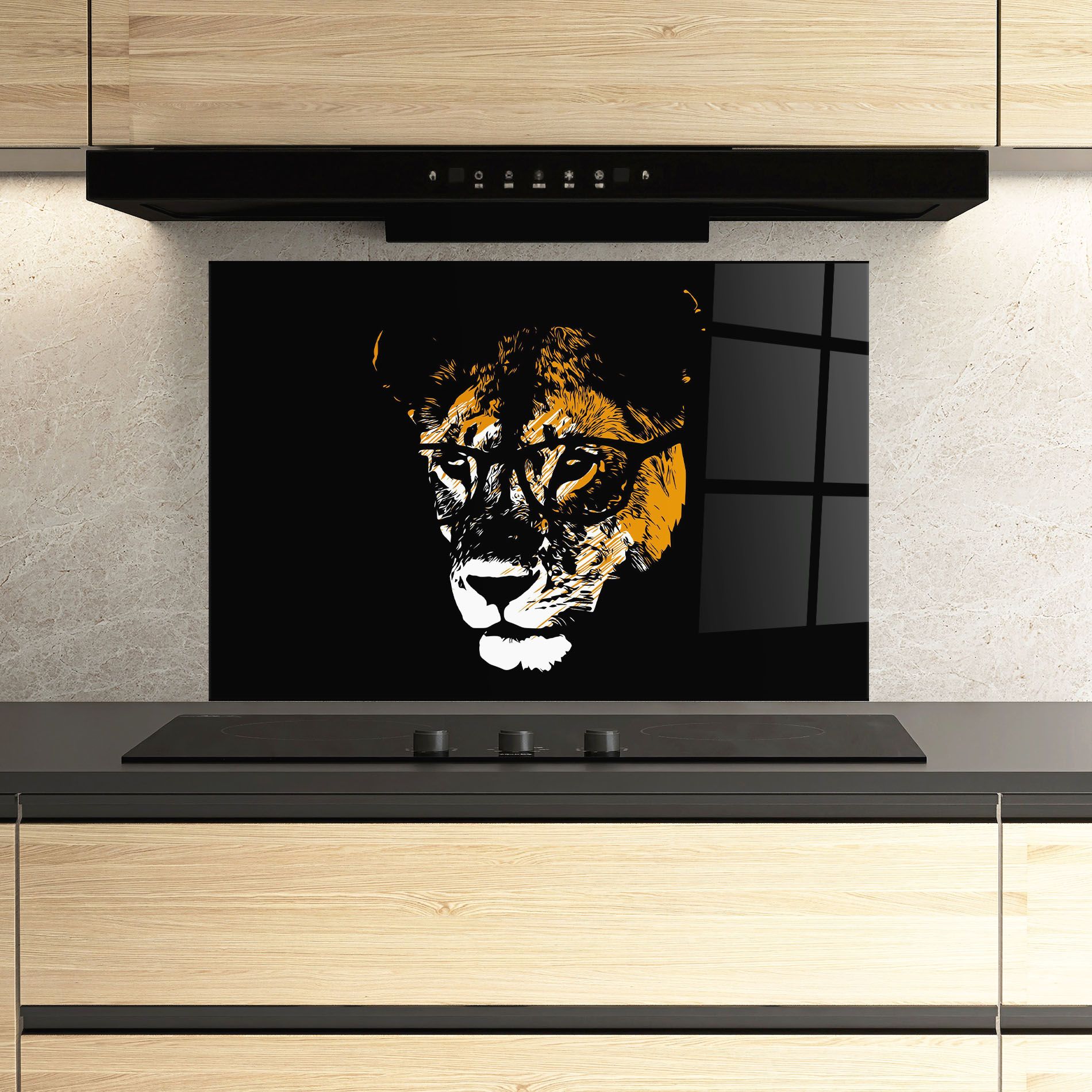 Lion With Glasses mockup 3