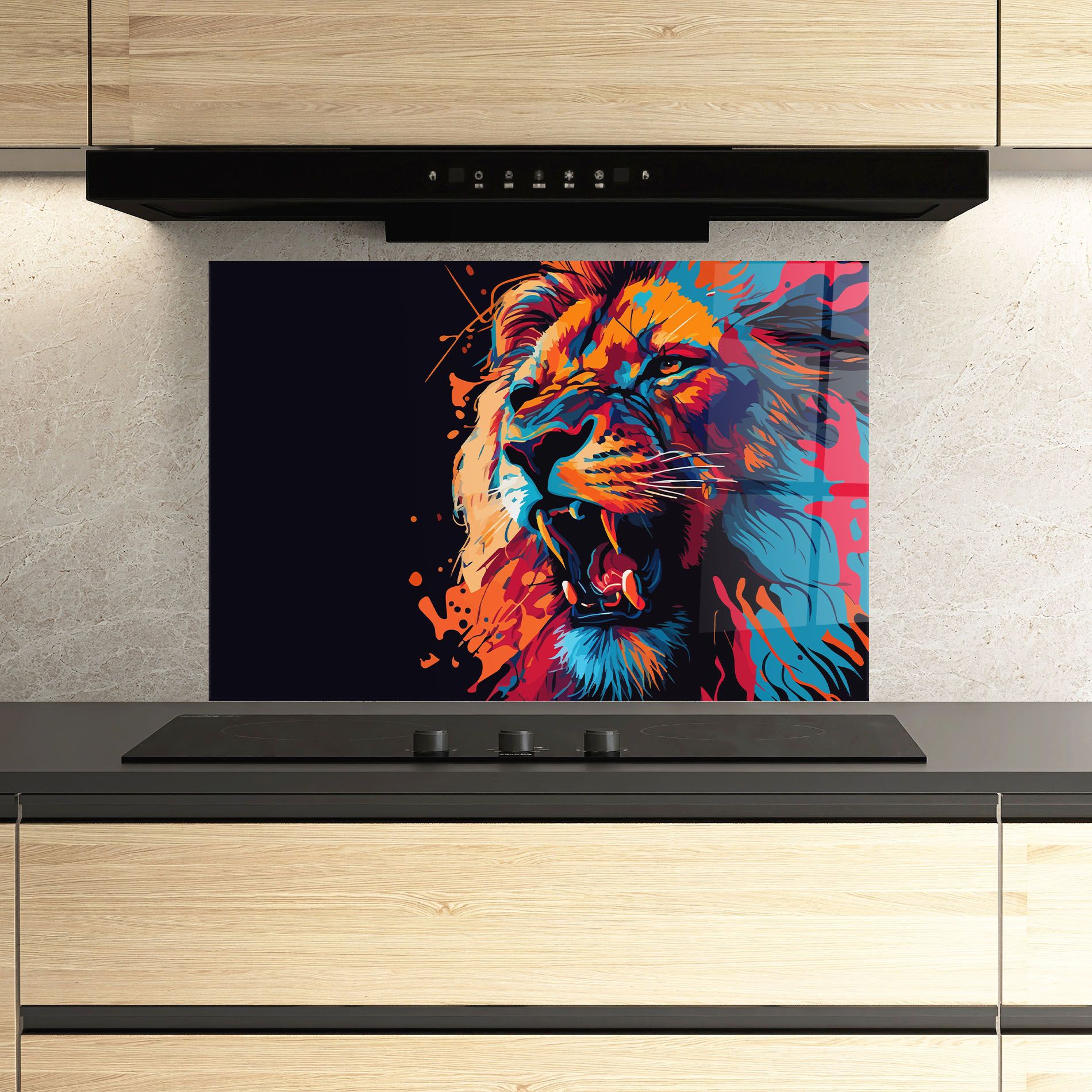 Orange Red Lion mockup 3