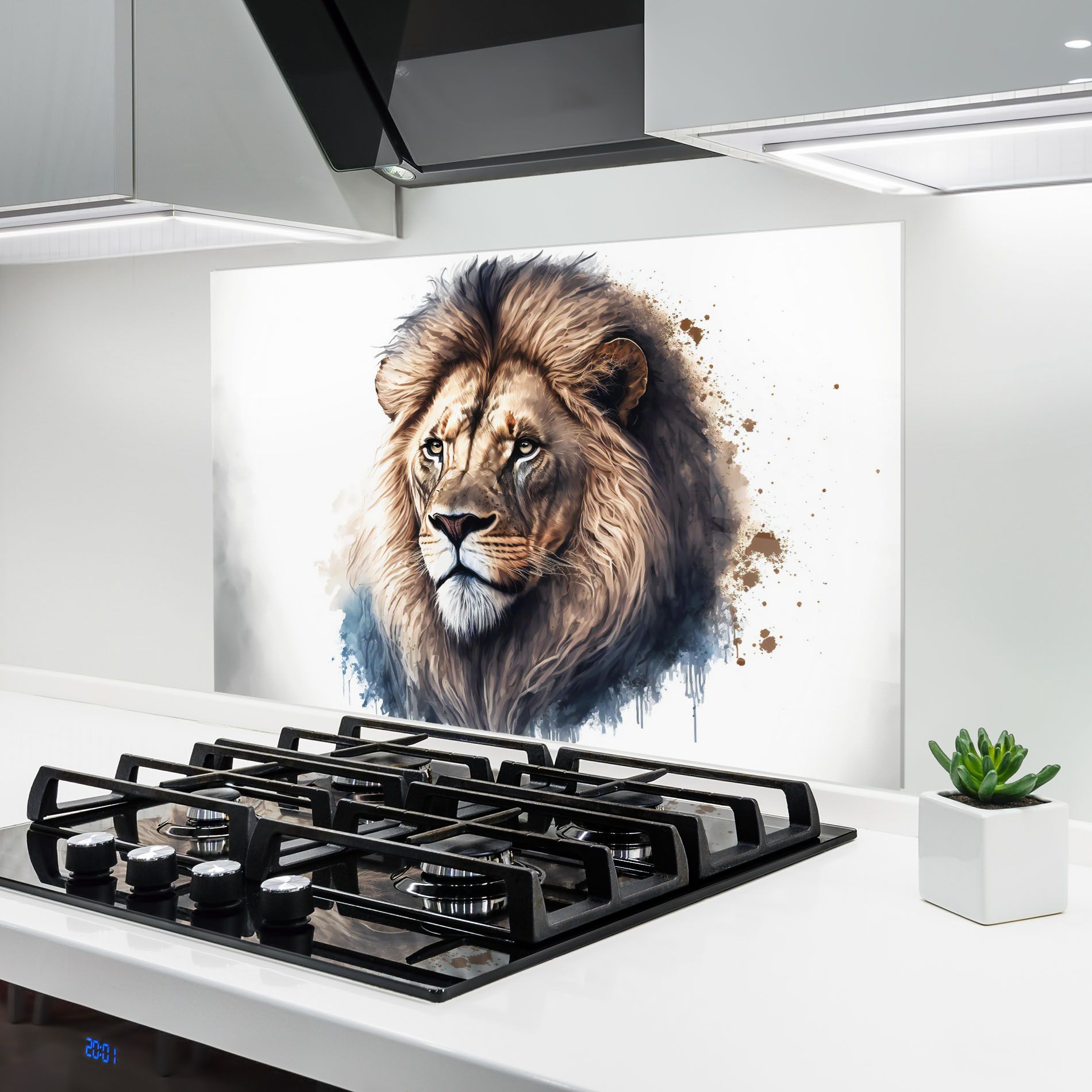 Lion Head Painting mockup 6