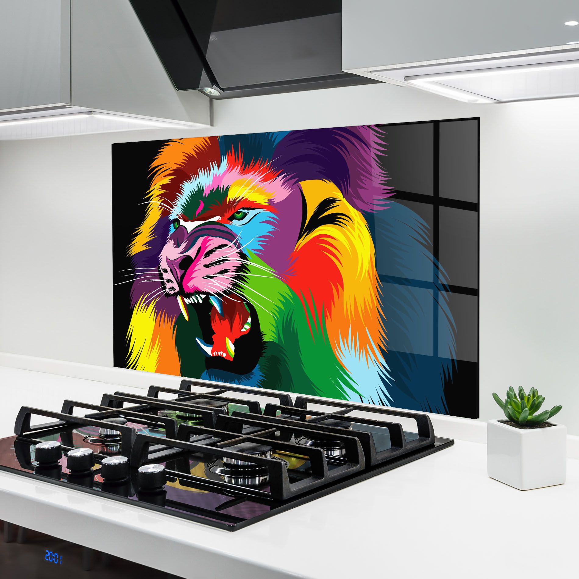 Lion Vibrant Color mockup 6