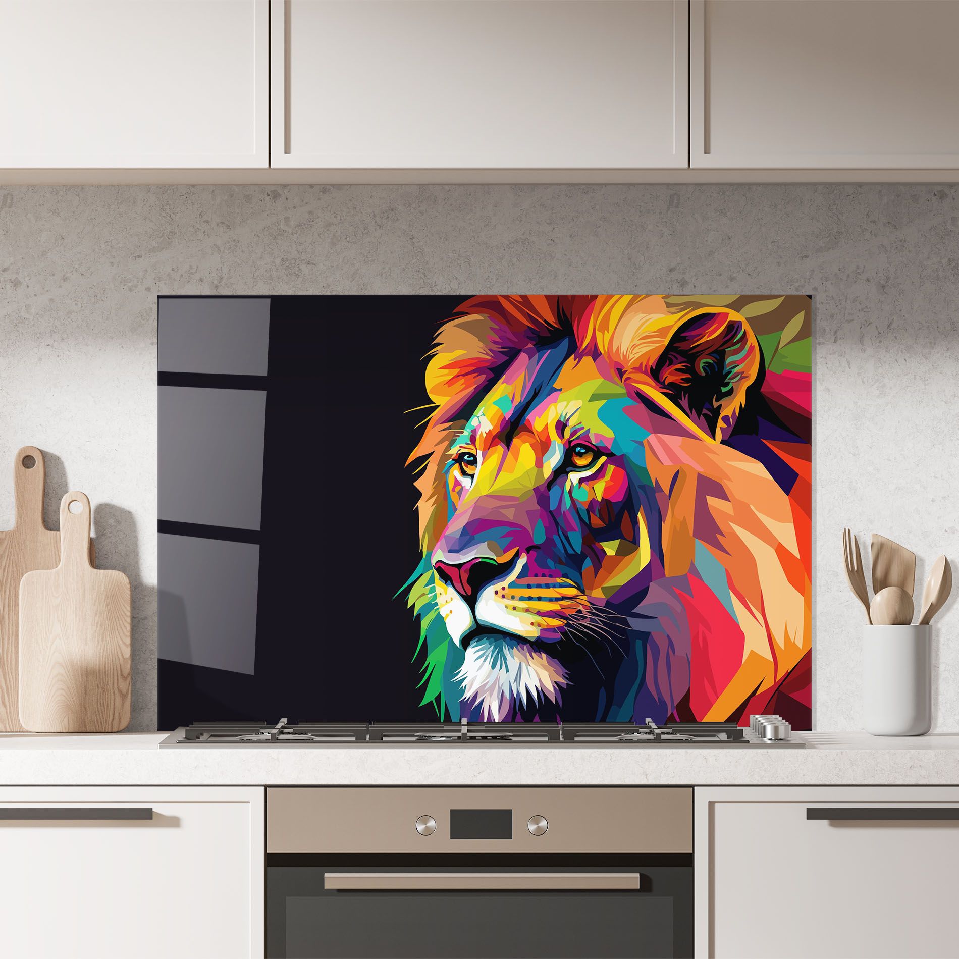 Colorful Lion mockup 7