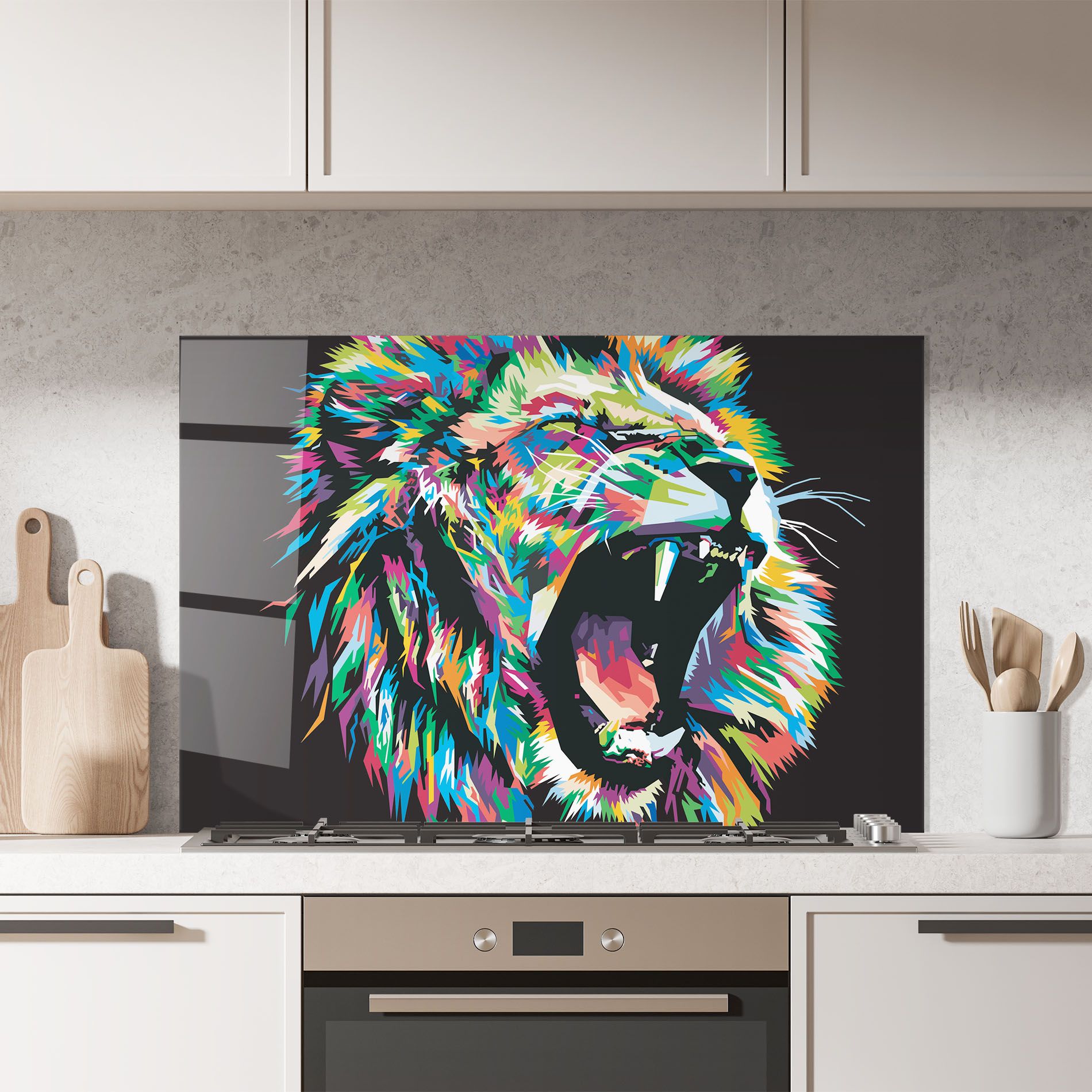 Green Blue Lion mockup 7