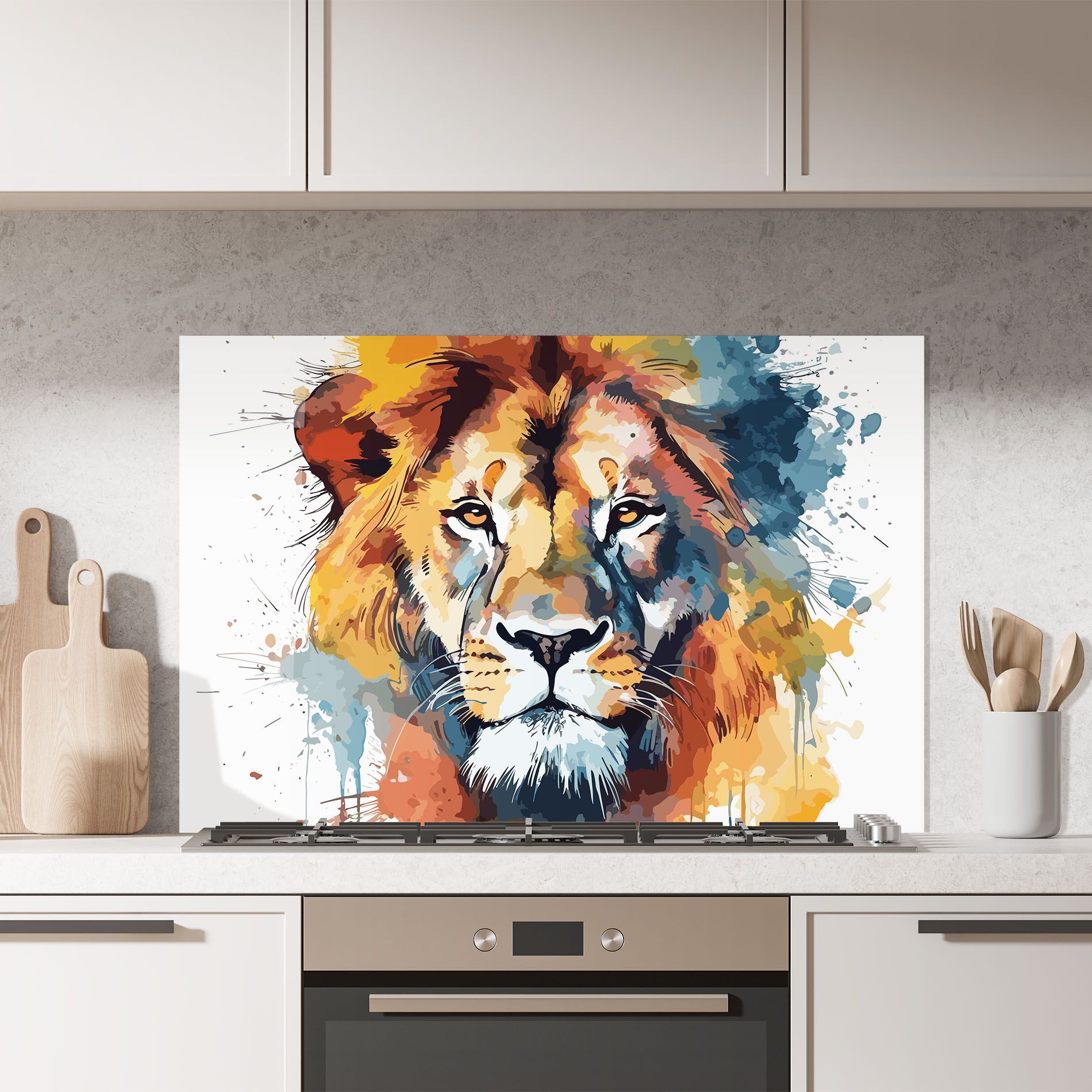 Lion Head Art mockup 7