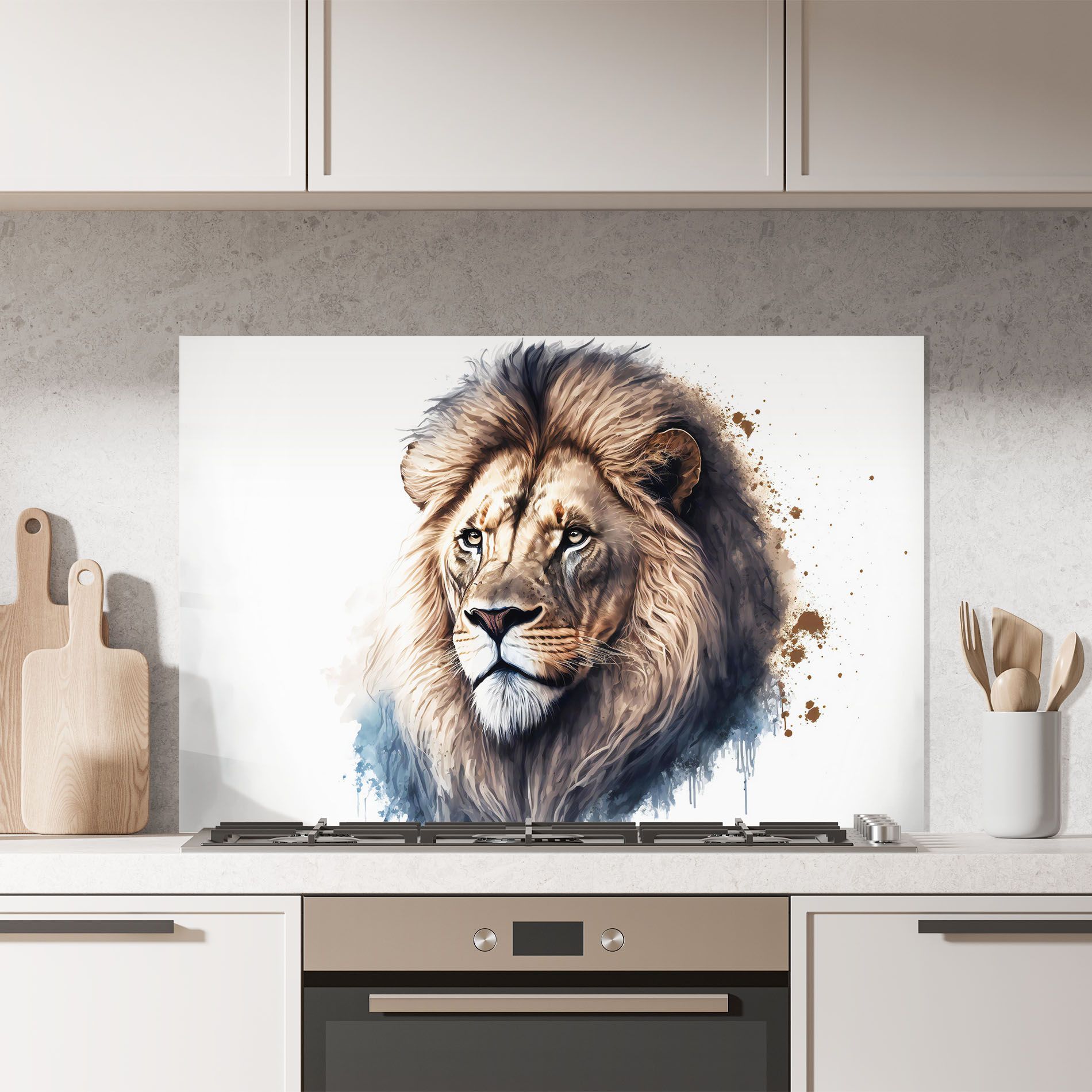 Lion Head Painting mockup 7