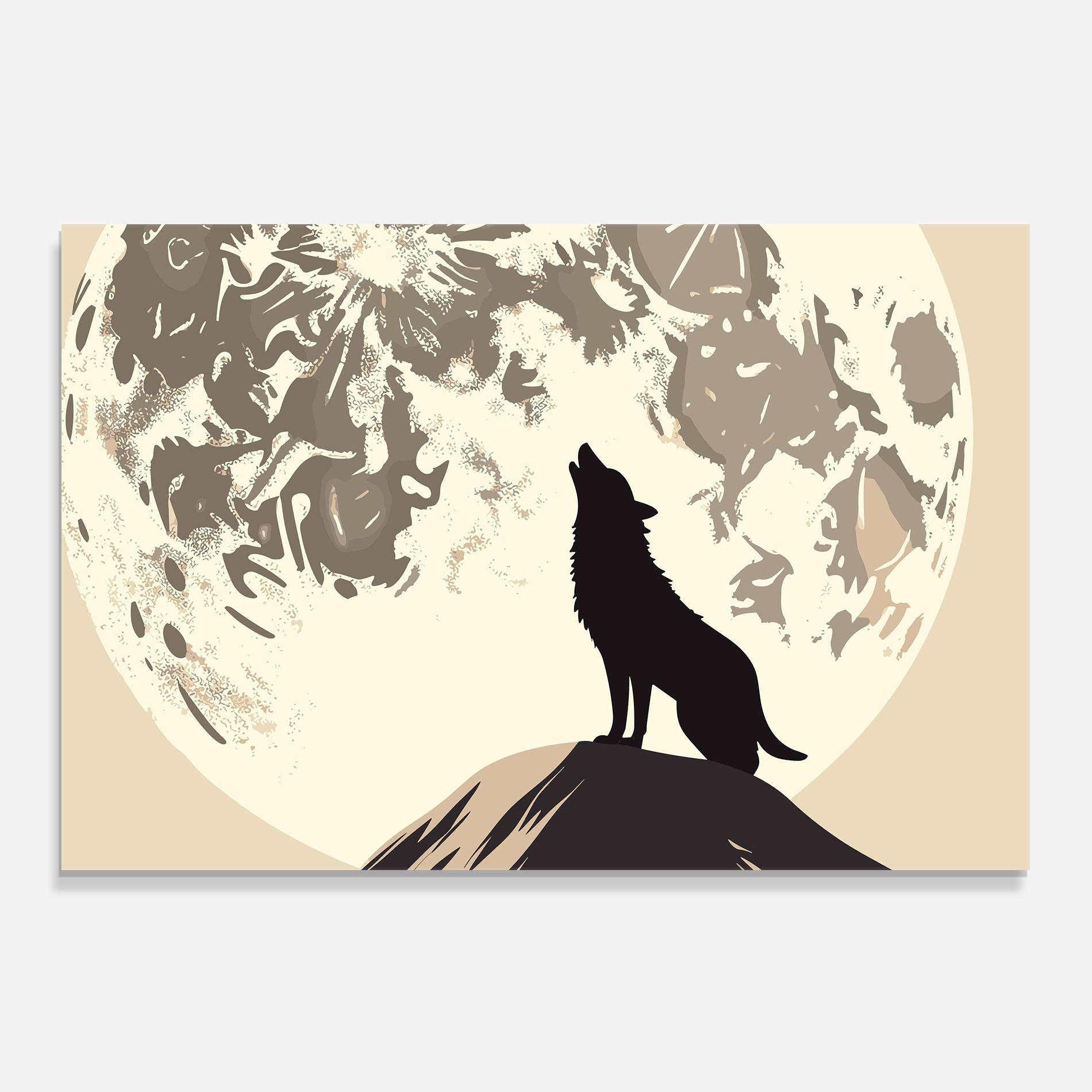 Panou Sticla Bucatarie Cream Moon Wolf mockup 0