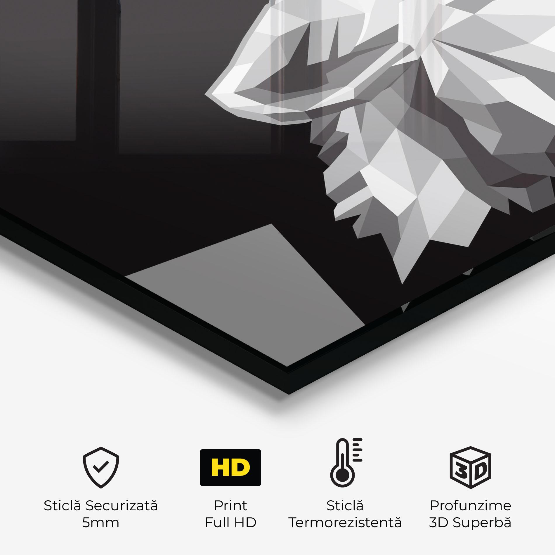 Panou Sticla Bucatarie Wolf Singing mockup 2