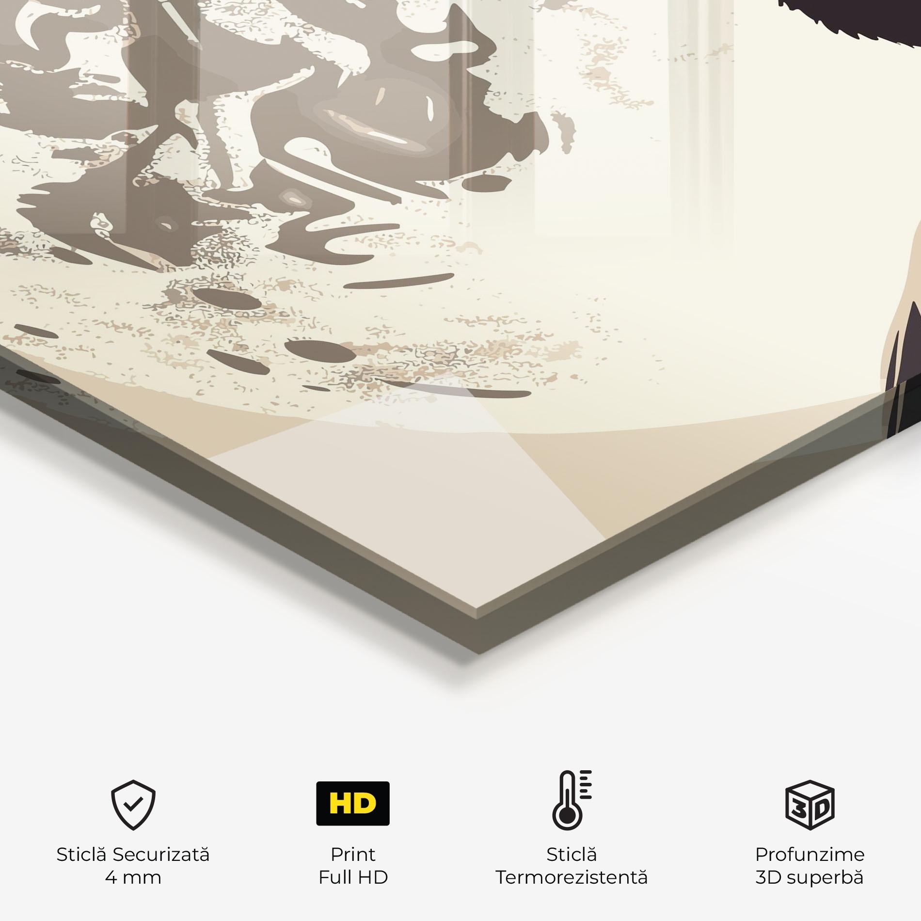 Panou Sticla Bucatarie Cream Moon Wolf mockup 2