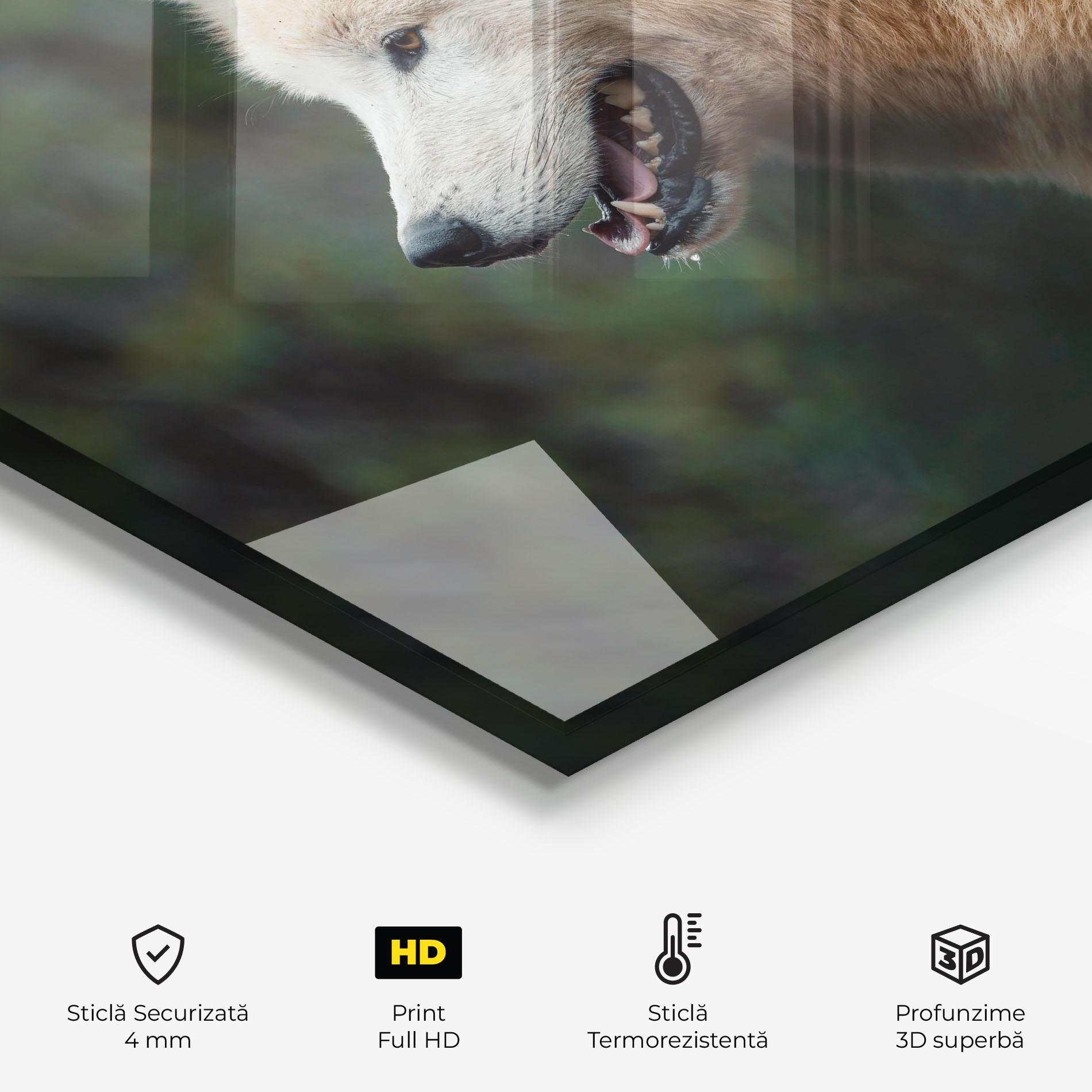 Panou Sticla Bucatarie White Alpha Wolf mockup 2