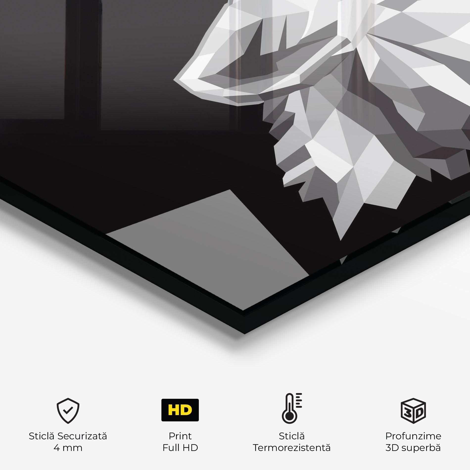 Panou Sticla Bucatarie Wolf Singing mockup 2