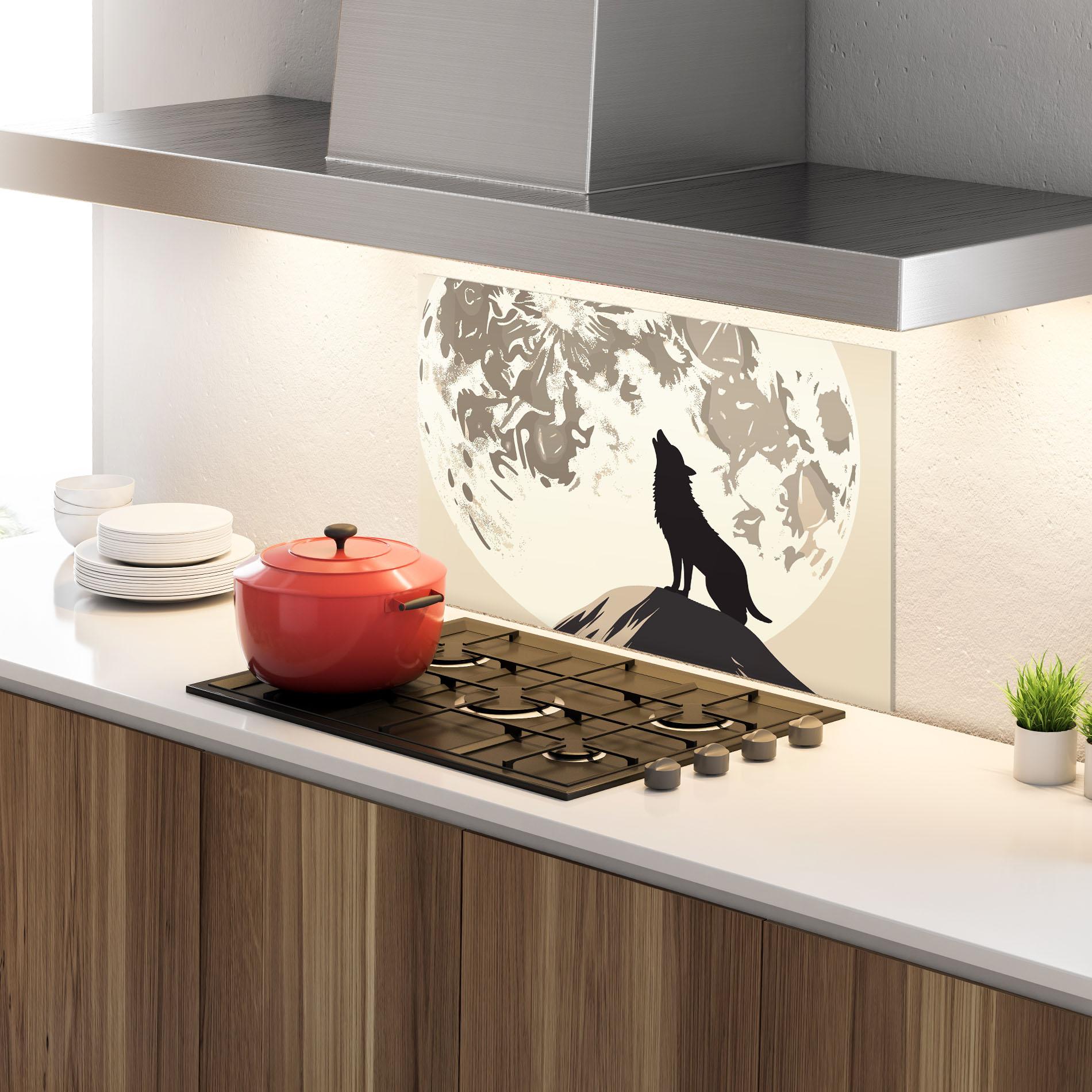 Panou Sticla Bucatarie Cream Moon Wolf mockup 4