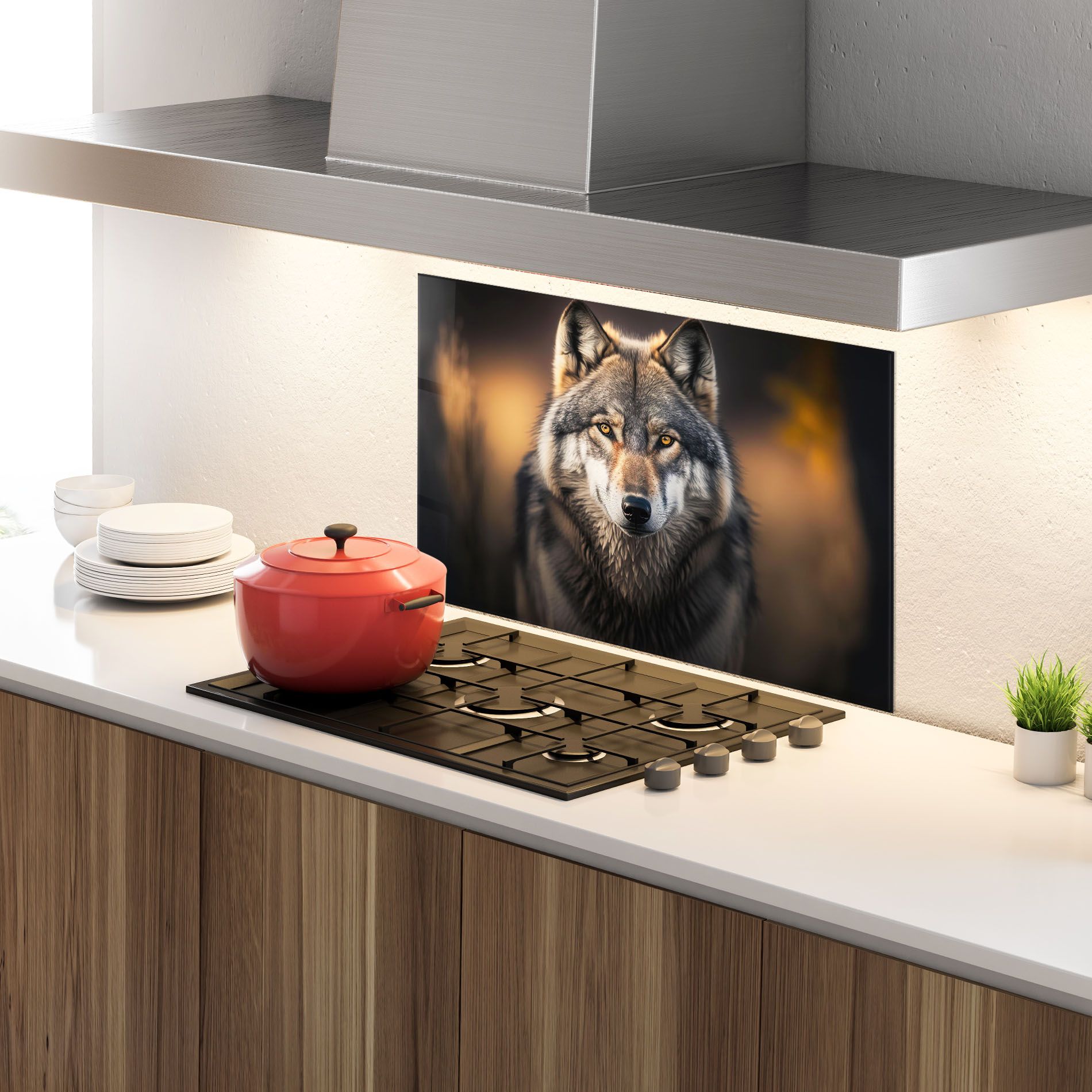 Wild Gray Wolf mockup 4