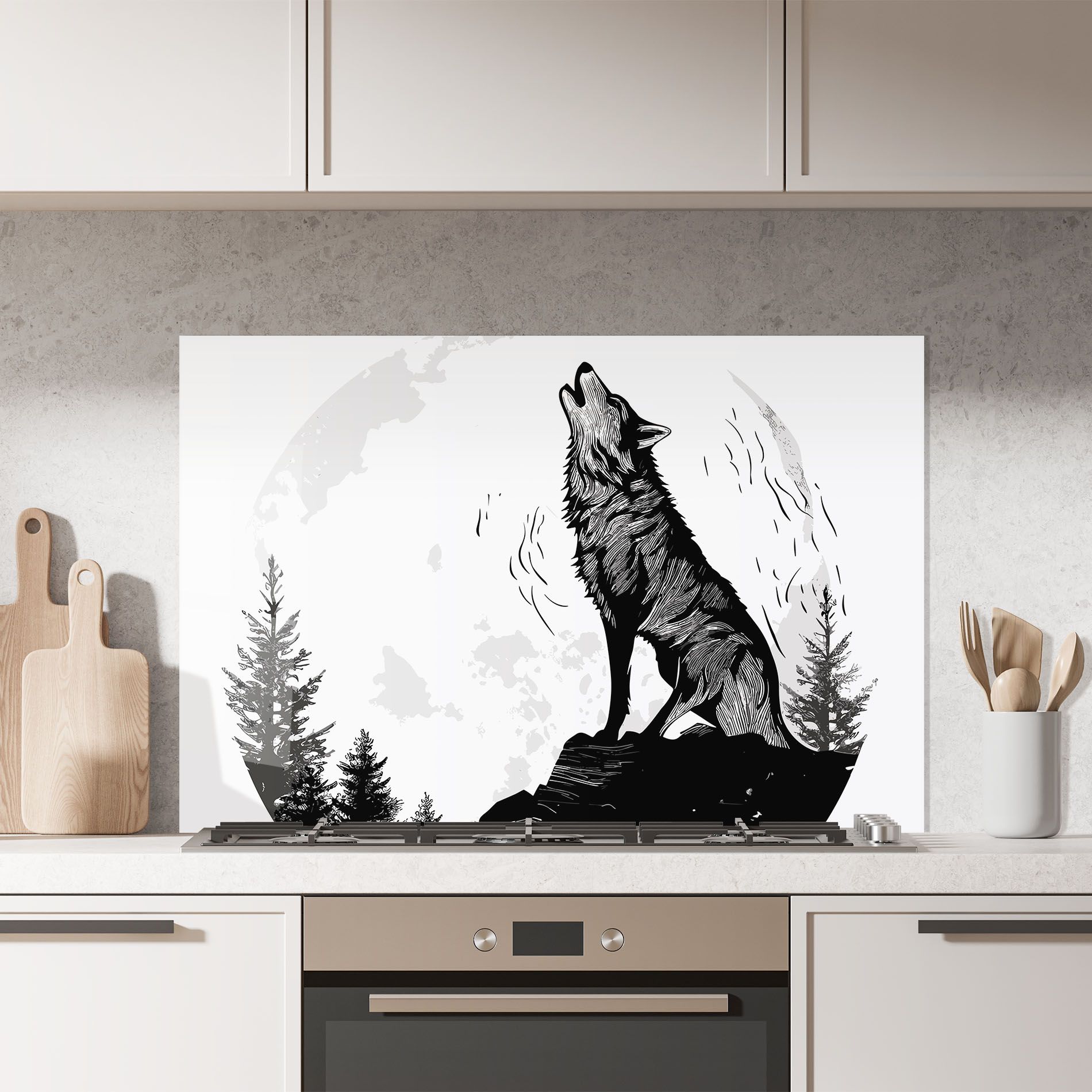 Grey Moon Wolf mockup 7