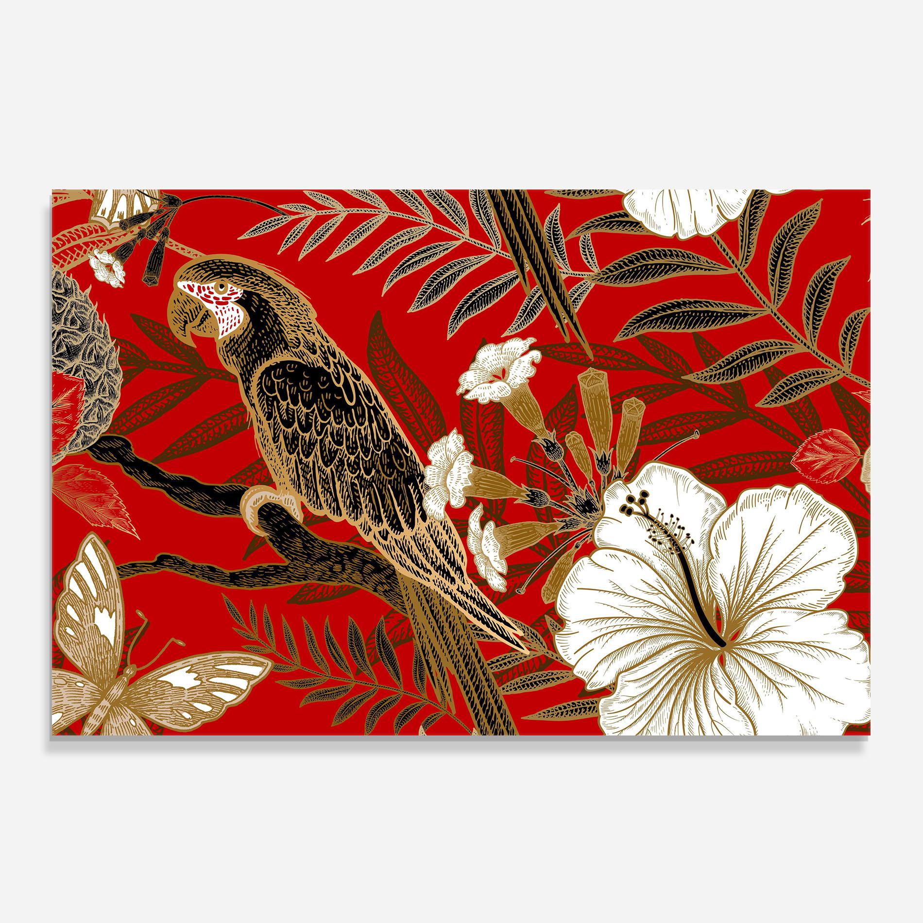 Panou Sticla Bucatarie Gold Red Carrot mockup 0