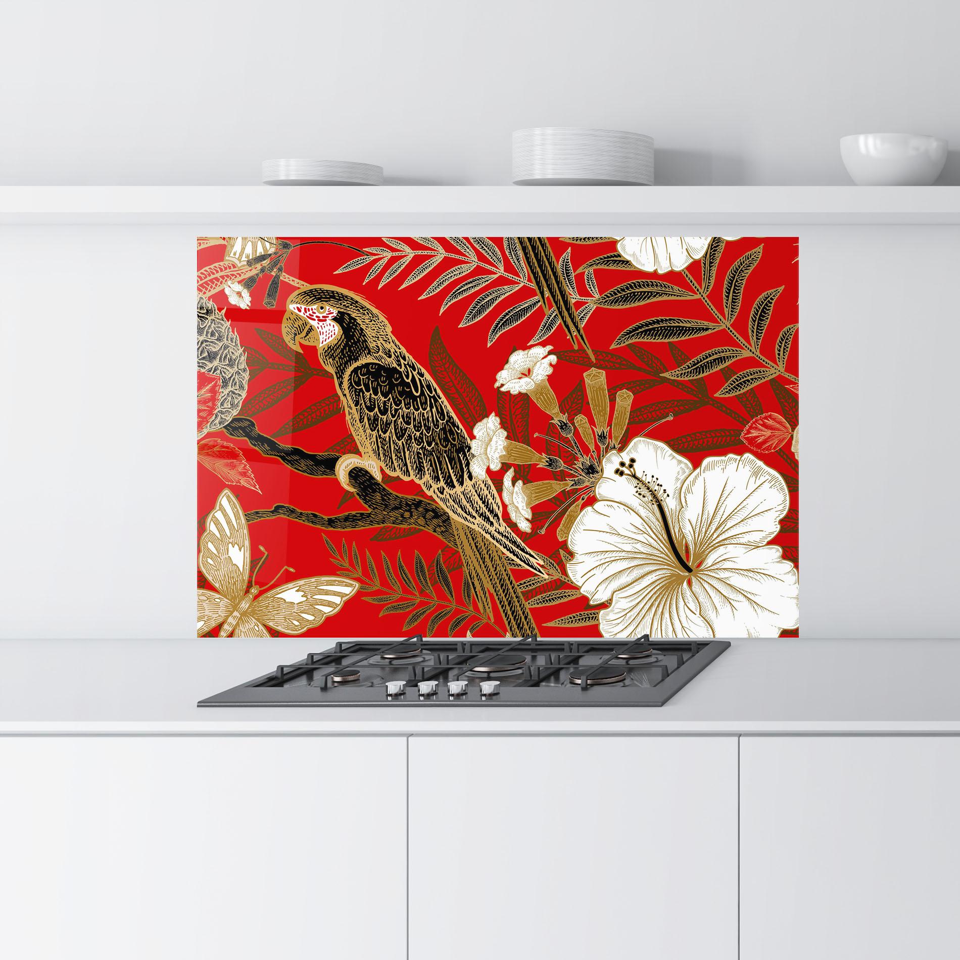 Panou Sticla Bucatarie Gold Red Carrot mockup 9