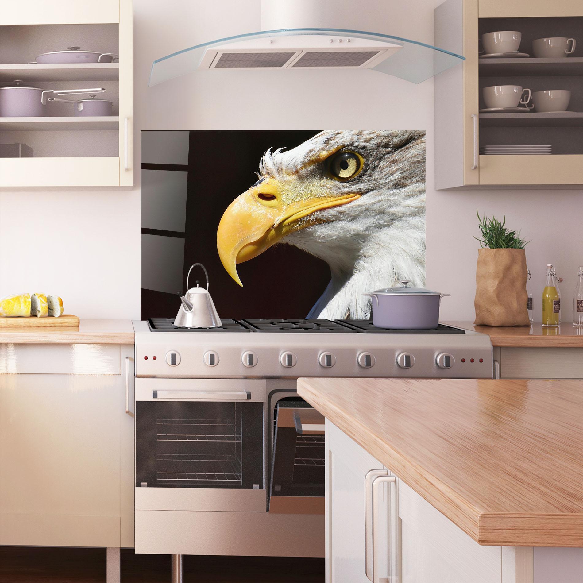 Panou Sticla Bucatarie Eagle Close Up mockup 1