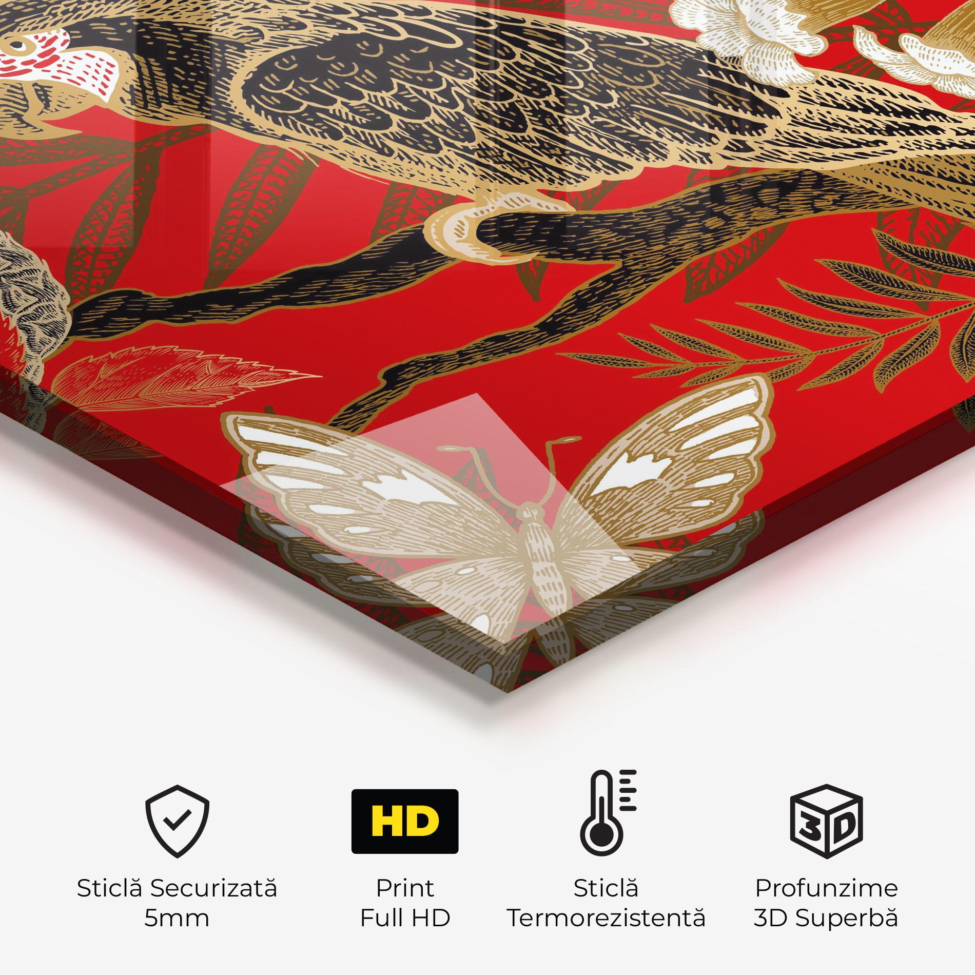 Panou Sticla Bucatarie Gold Red Carrot mockup 2